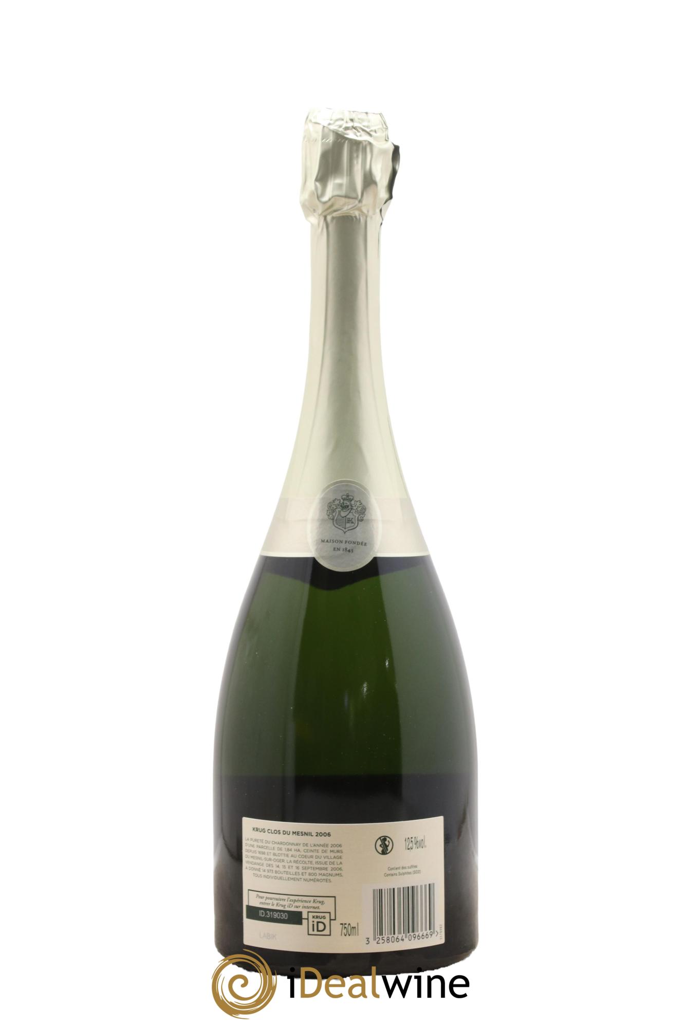 Clos du Mesnil Krug 2006 - Lot de 1 bouteille - 1