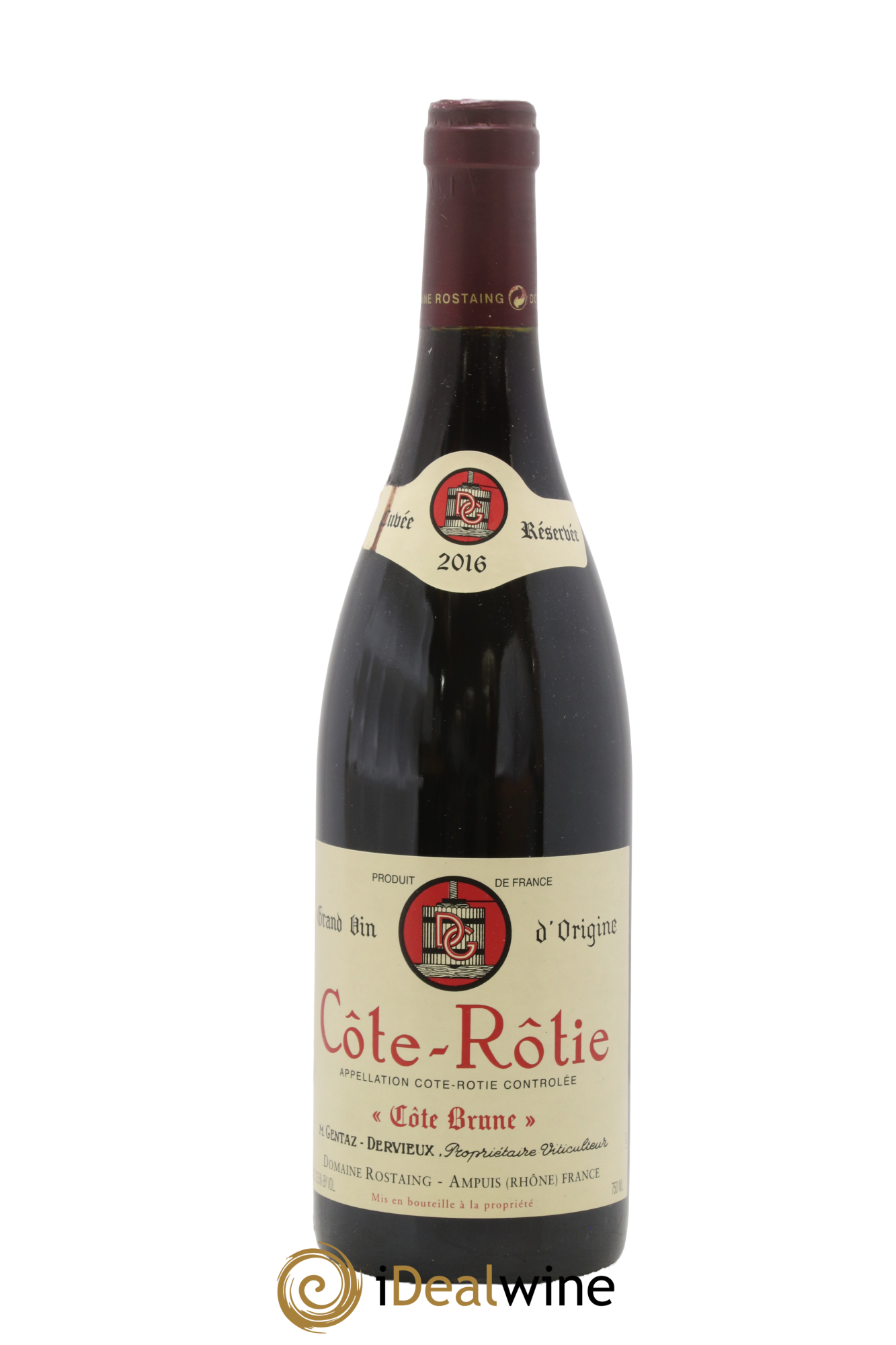 Côte-Rôtie Côte Brune Marius Gentaz-Dervieux 2016 - Lot de 1 bouteille - 0