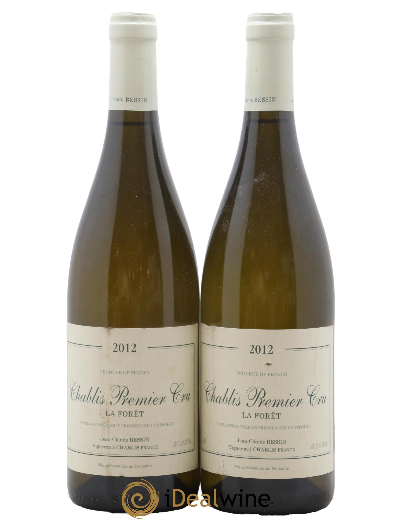 Chablis 1er Cru La Forêt Jean-Claude & Romain Bessin 2012 - Lot de 2 bouteilles - 0