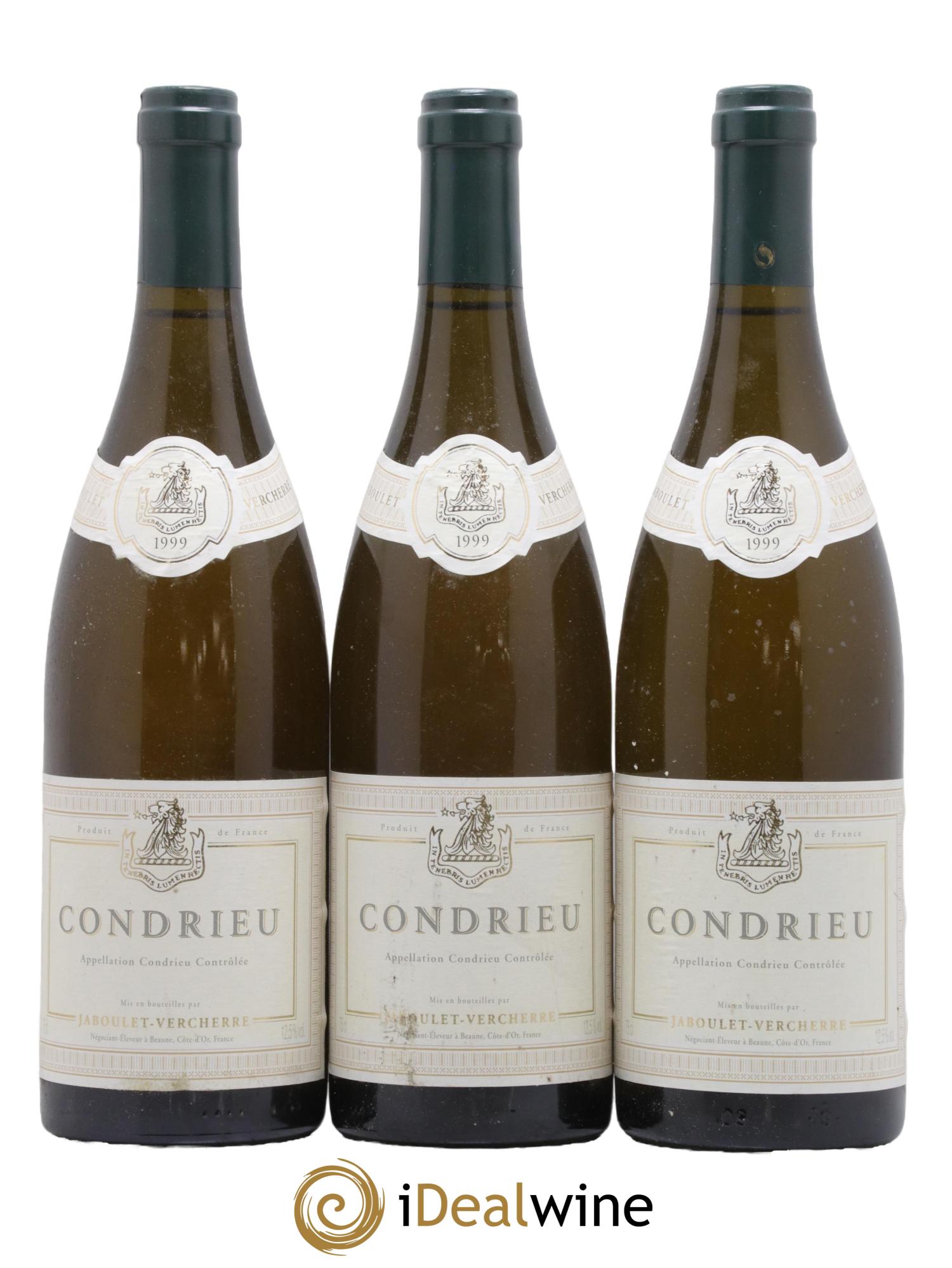 Condrieu Jaboulet Vercherre 1999 - Lot de 3 bouteilles - 0