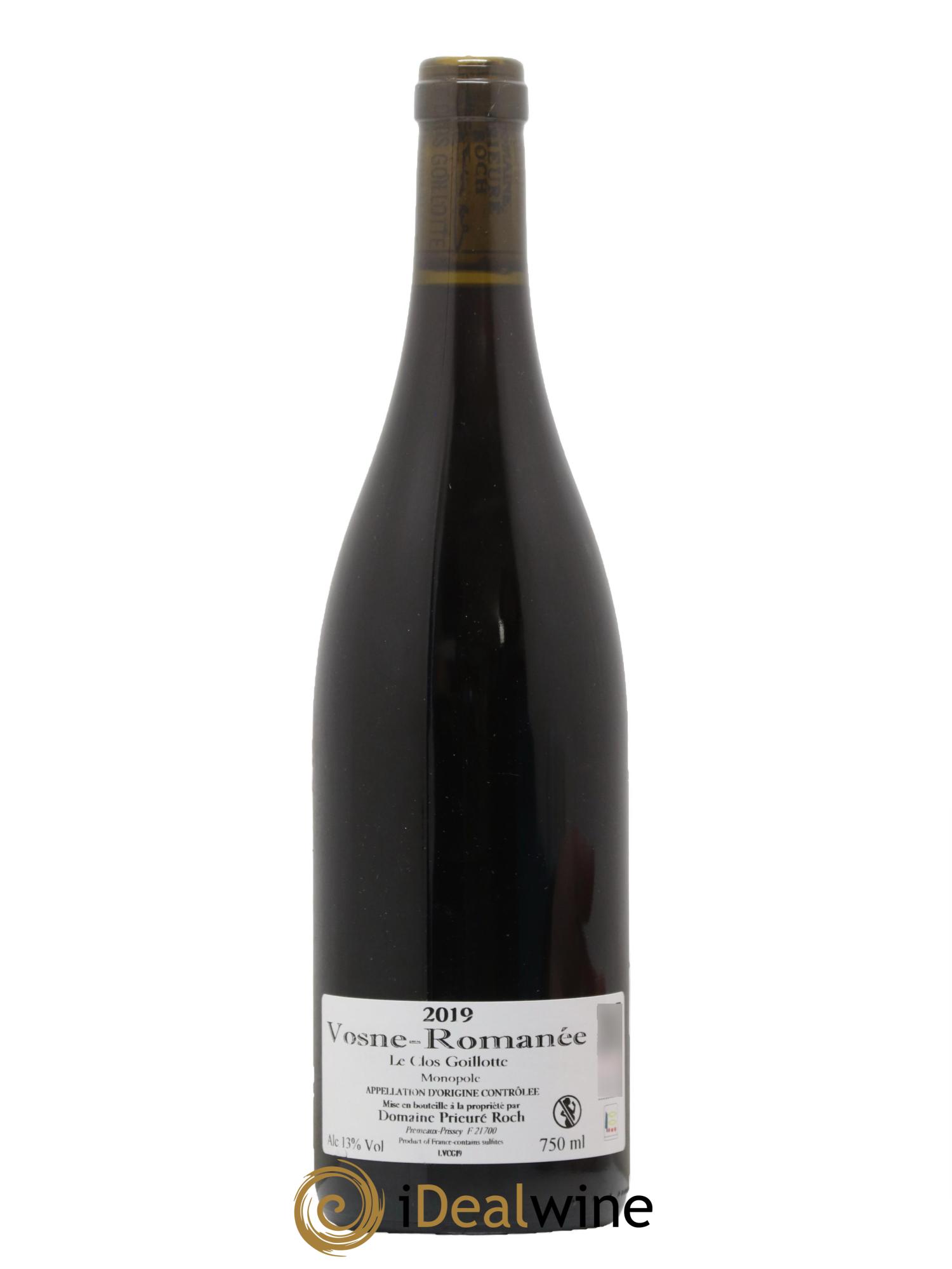 Vosne-Romanée Le Clos Goillotte Prieuré Roch 2019 - Lot de 1 bouteille - 1