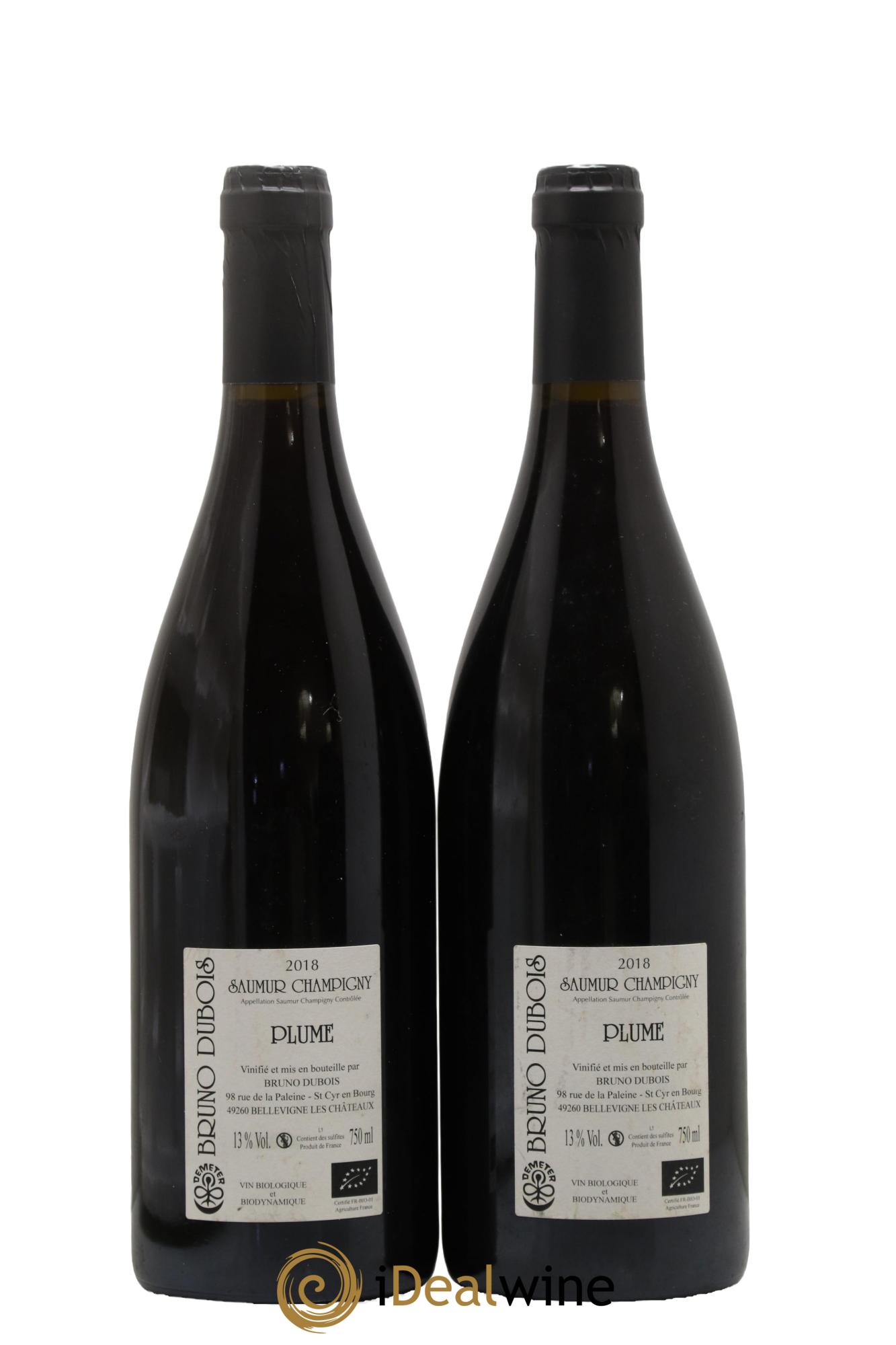 Saumur Plume Eric Dubois 2018 - Posten von 2 Flaschen - 1