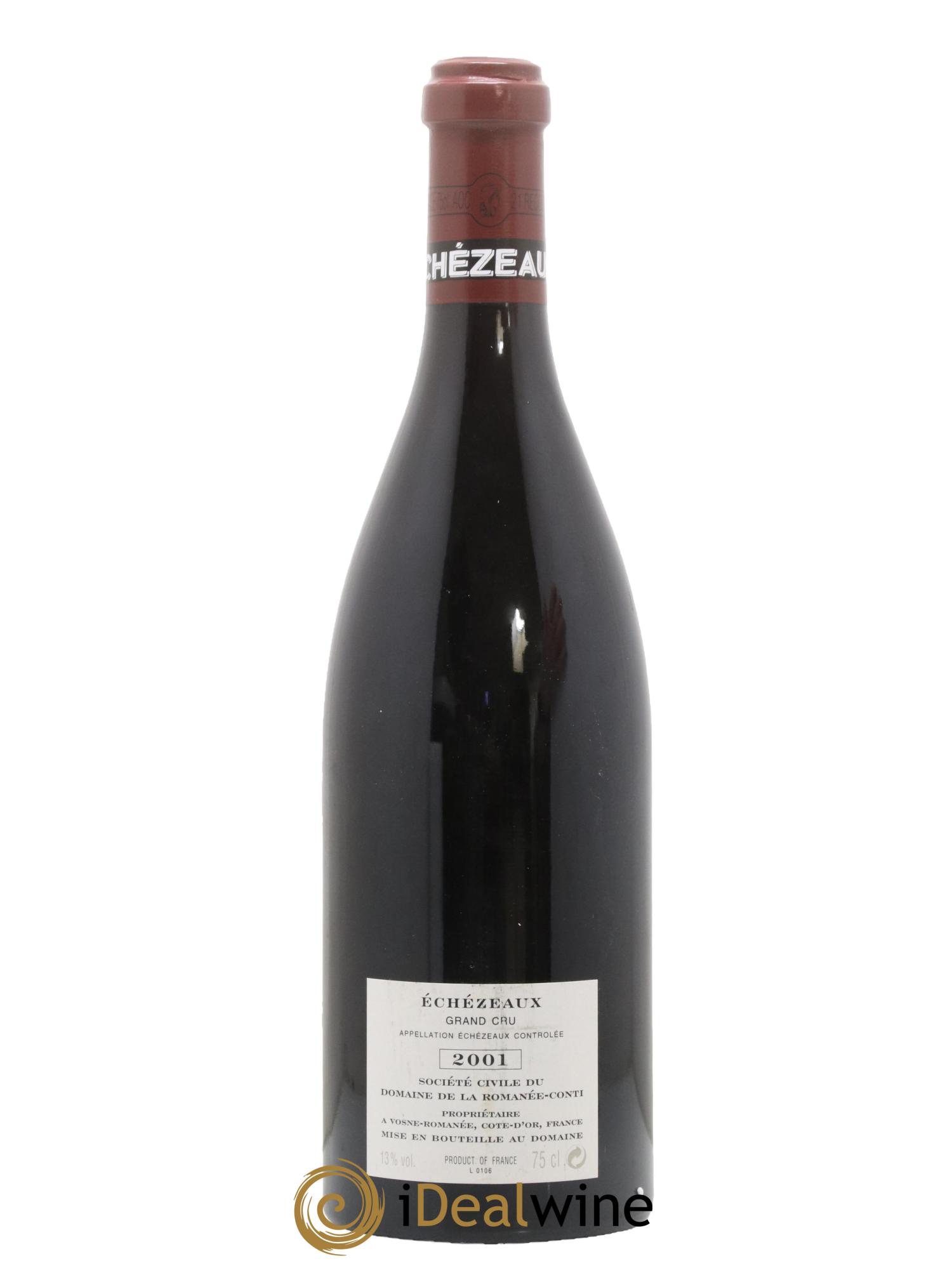 Echezeaux Grand Cru Domaine de la Romanée-Conti 2001 - Lot de 1 bouteille - 1