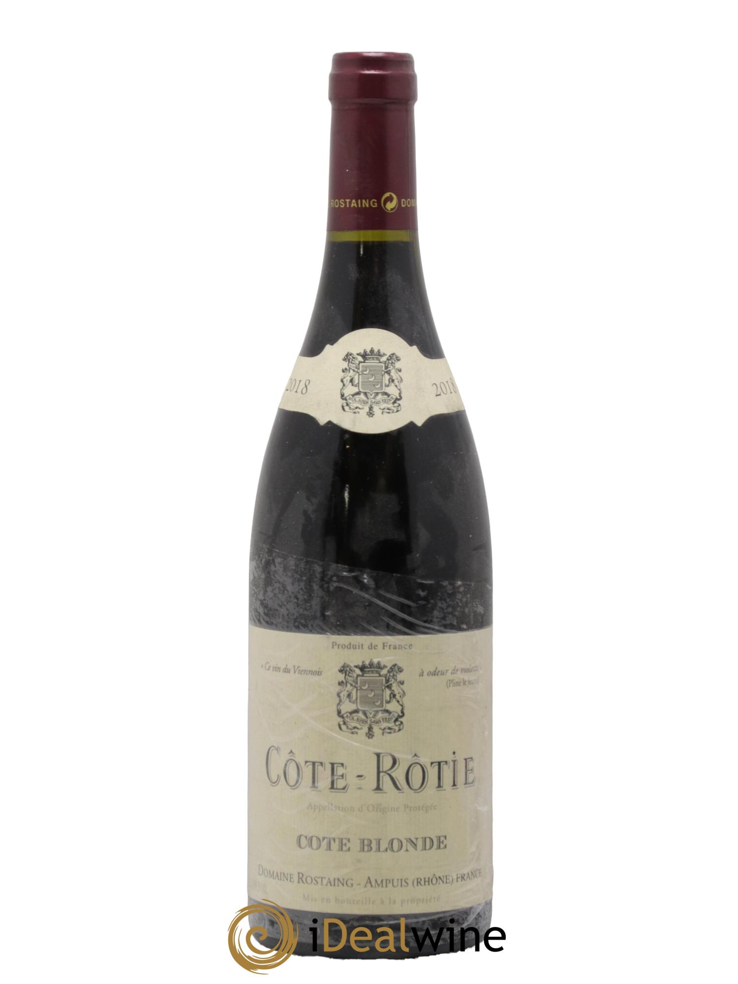 Côte-Rôtie Côte Blonde René Rostaing 2018 - Lot de 1 bouteille - 0