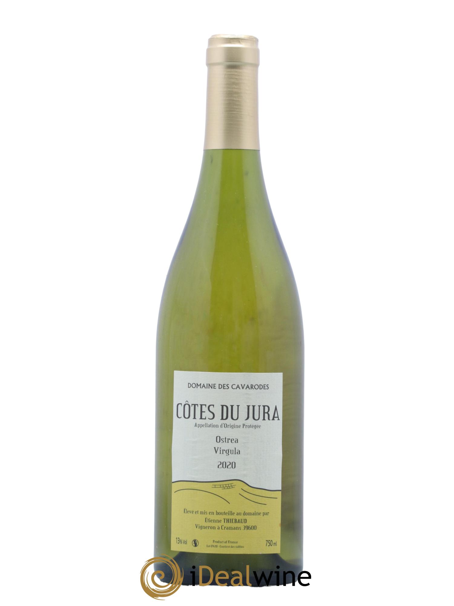 Côtes du Jura Ostrea Virgula Cavarodes (Domaine des) - Etienne Thiébaud 2020 - Lot de 1 bouteille - 0