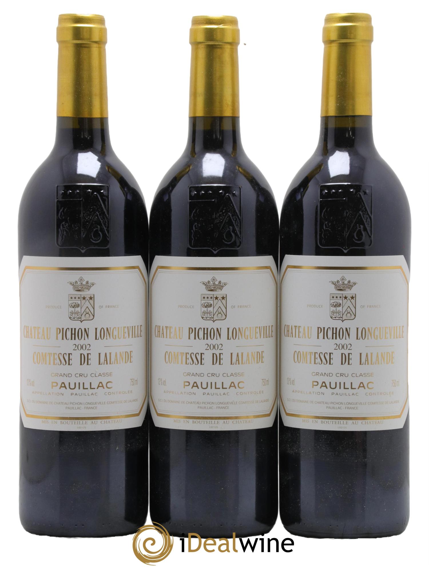 Château Pichon Longueville Comtesse de Lalande 2ème Grand Cru Classé 2002 - Lot of 6 bottles - 2