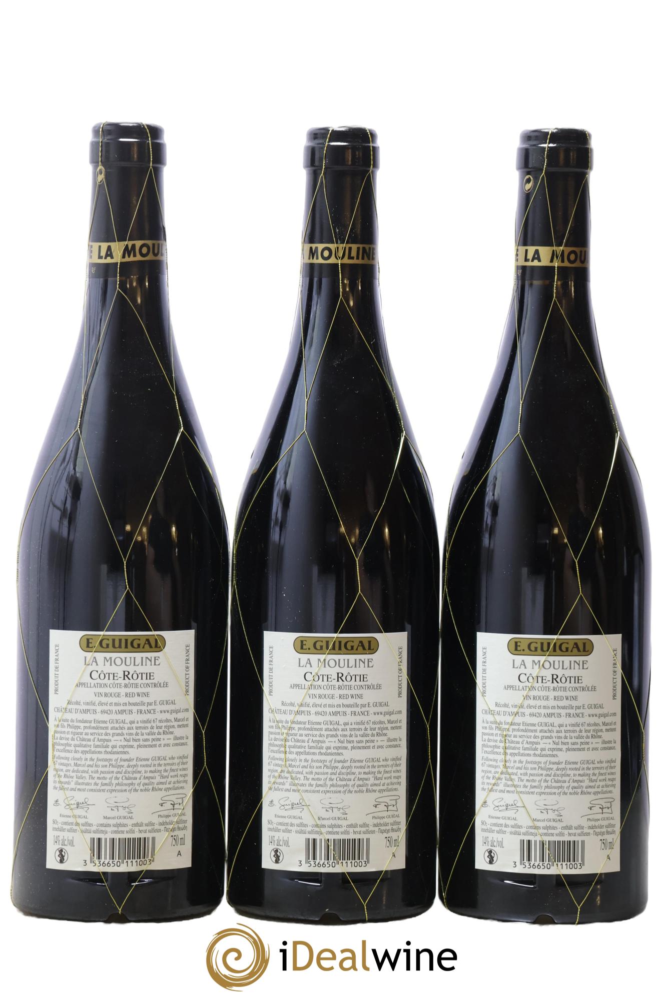 Côte-Rôtie La Mouline Guigal 2015 - Lot de 3 bouteilles - 1