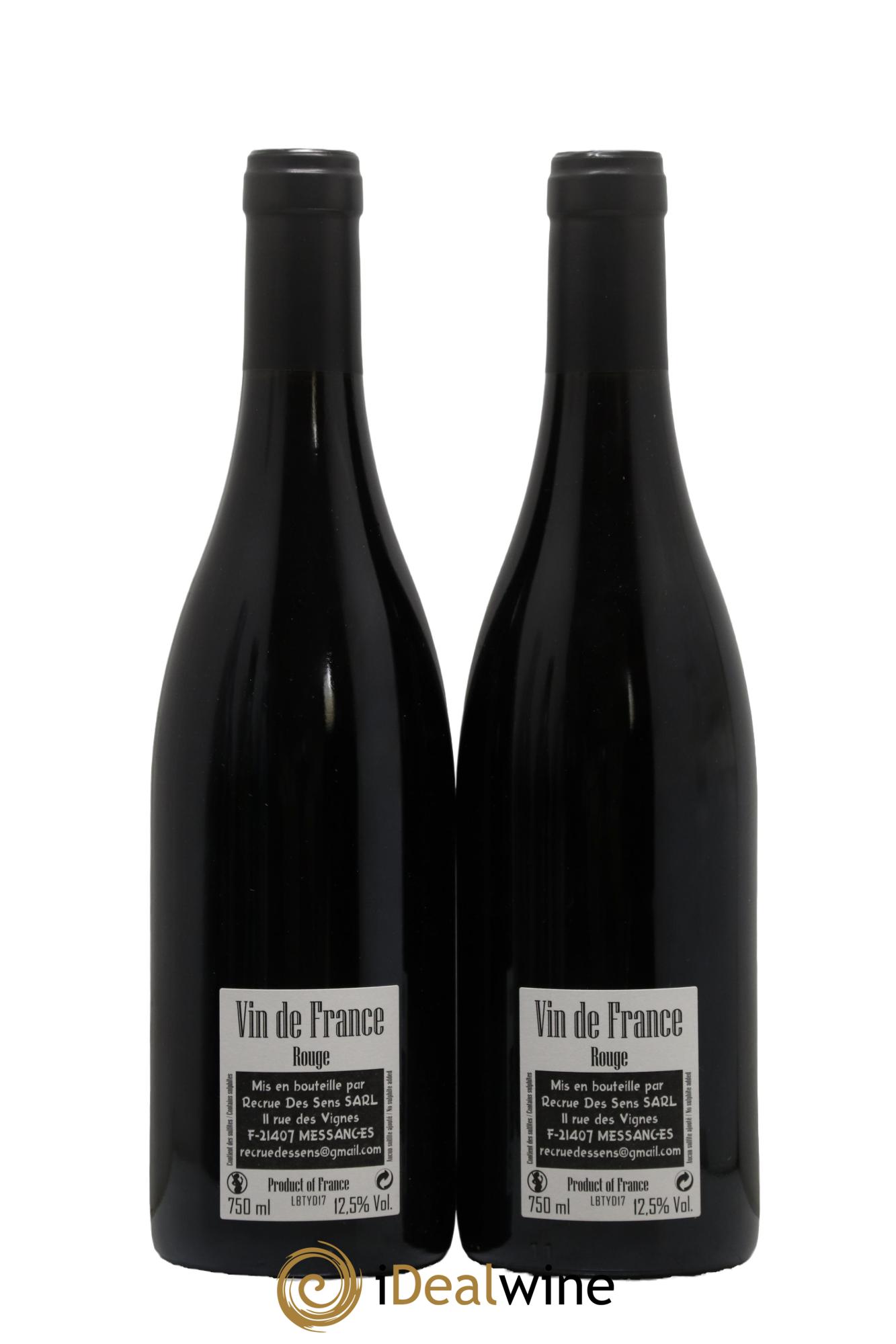 Vin de France BT Les Boutières Yann Durieux - Recrue des Sens 2017 - Lot de 2 bouteilles - 1