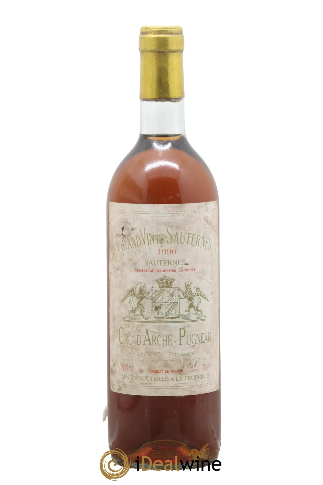 Cru d'Arche-Pugneau 1990 - Lot de 1 bouteille - 0