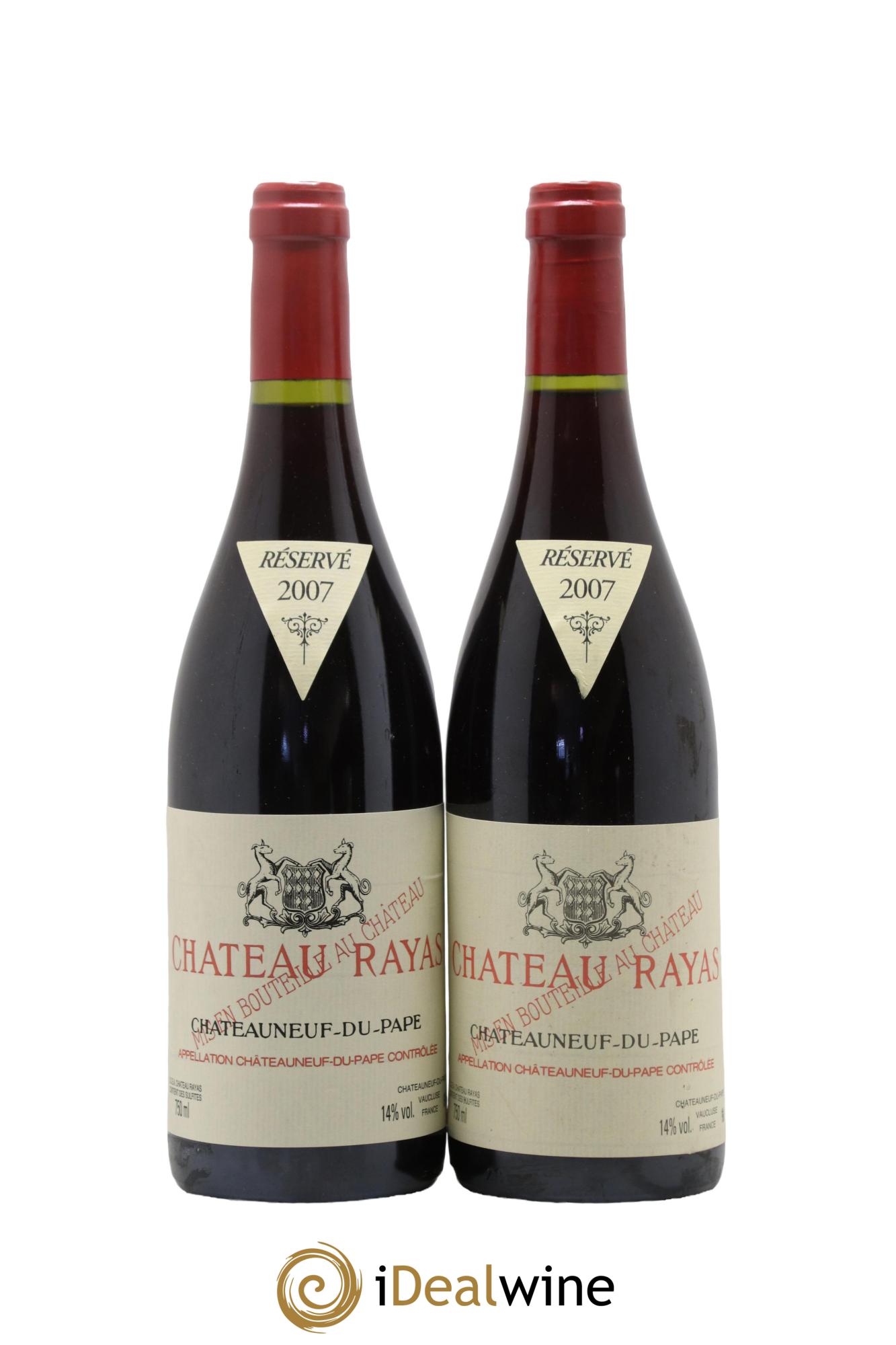 Châteauneuf-du-Pape Château Rayas Emmanuel Reynaud 2007 - Lot de 2 bouteilles - 0