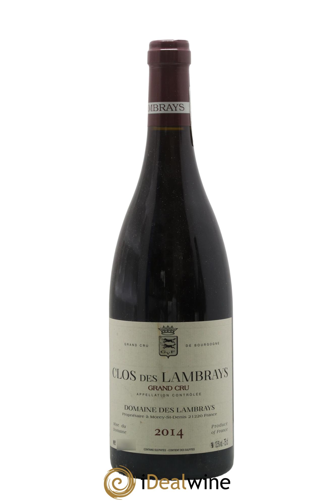 Clos des Lambrays Grand Cru Domaine des Lambrays 2014 - Lot de 1 bouteille - 0