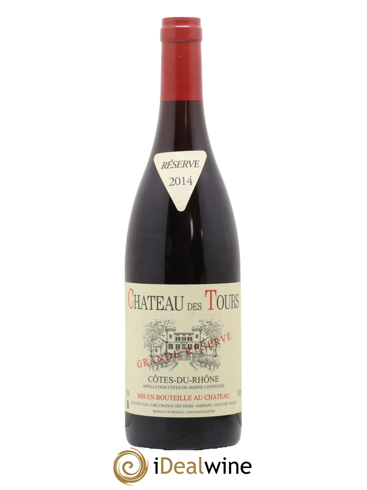 Côtes-du-Rhône Château des Tours Grande Réserve Emmanuel Reynaud 2014 - Lot de 1 bouteille - 0
