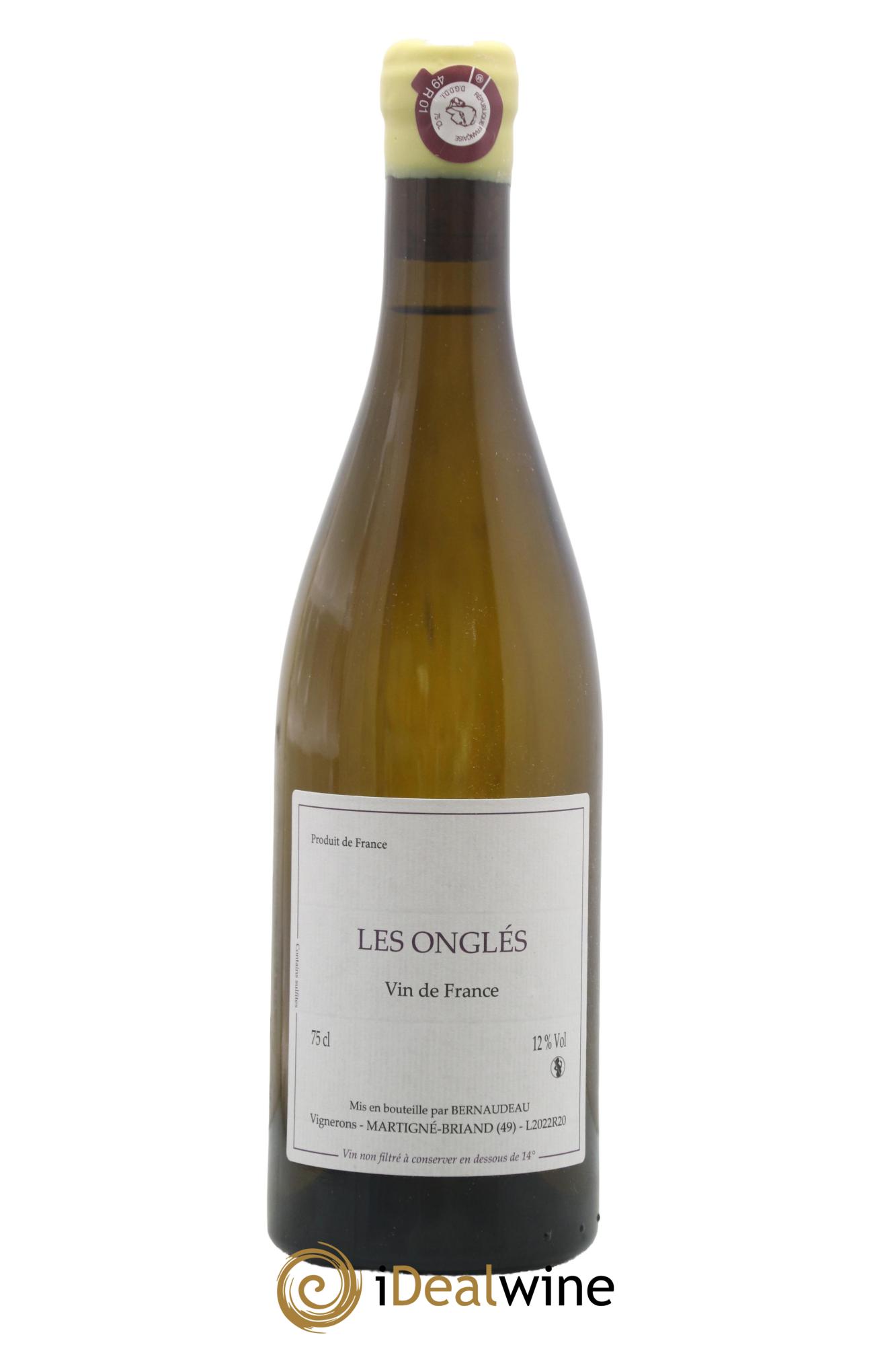 Vin de France Les Onglés Stéphane Bernaudeau 2022 - Lot de 1 bouteille - 0