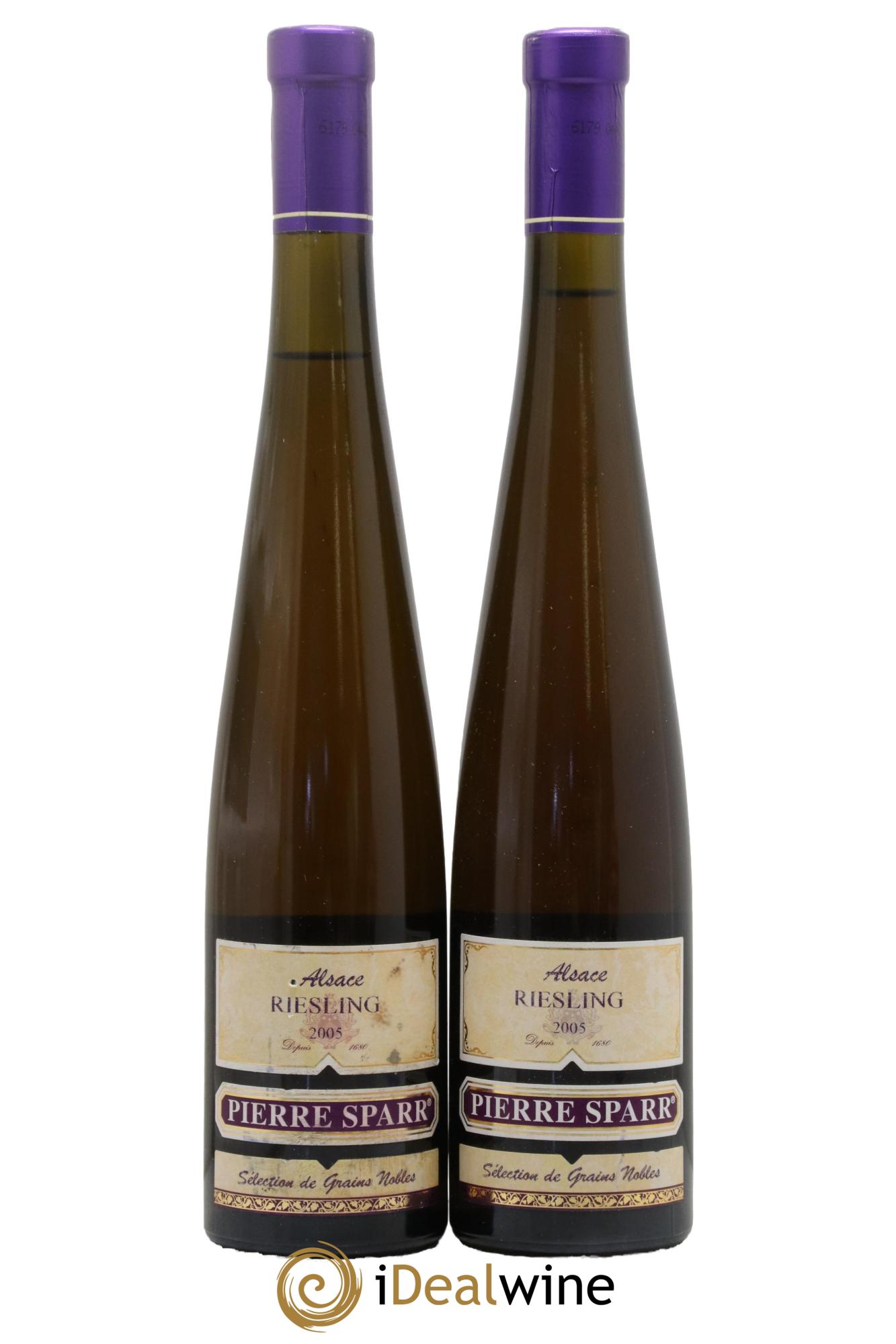 Alsace Riesling Sélection de Grains Nobles Pierre Sparr  2005 - Lot of 2 500ml formats - 0