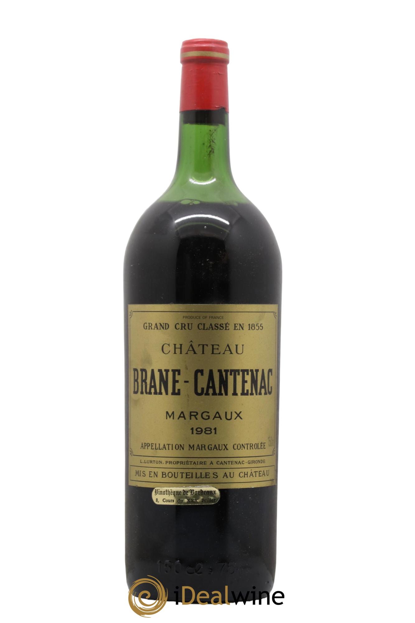 Château Brane Cantenac 2ème Grand Cru Classé 1981 - Lot de 1 magnum - 0