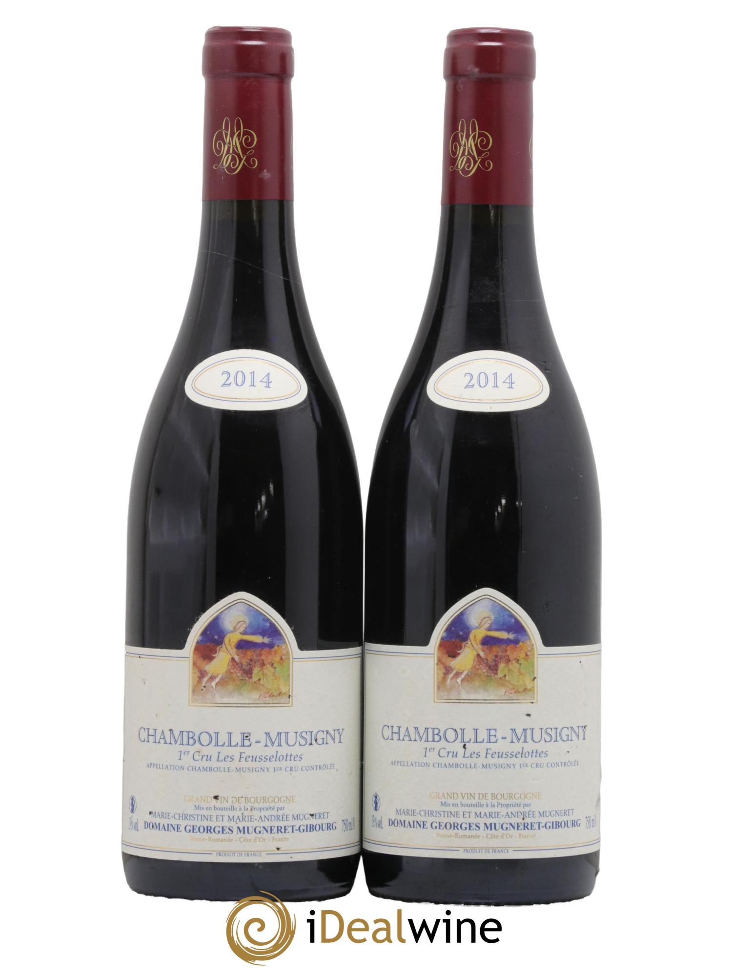Chambolle-Musigny 1er Cru Les Feusselottes Mugneret-Gibourg (Domaine) 2014 - Lot de 2 bouteilles - 0