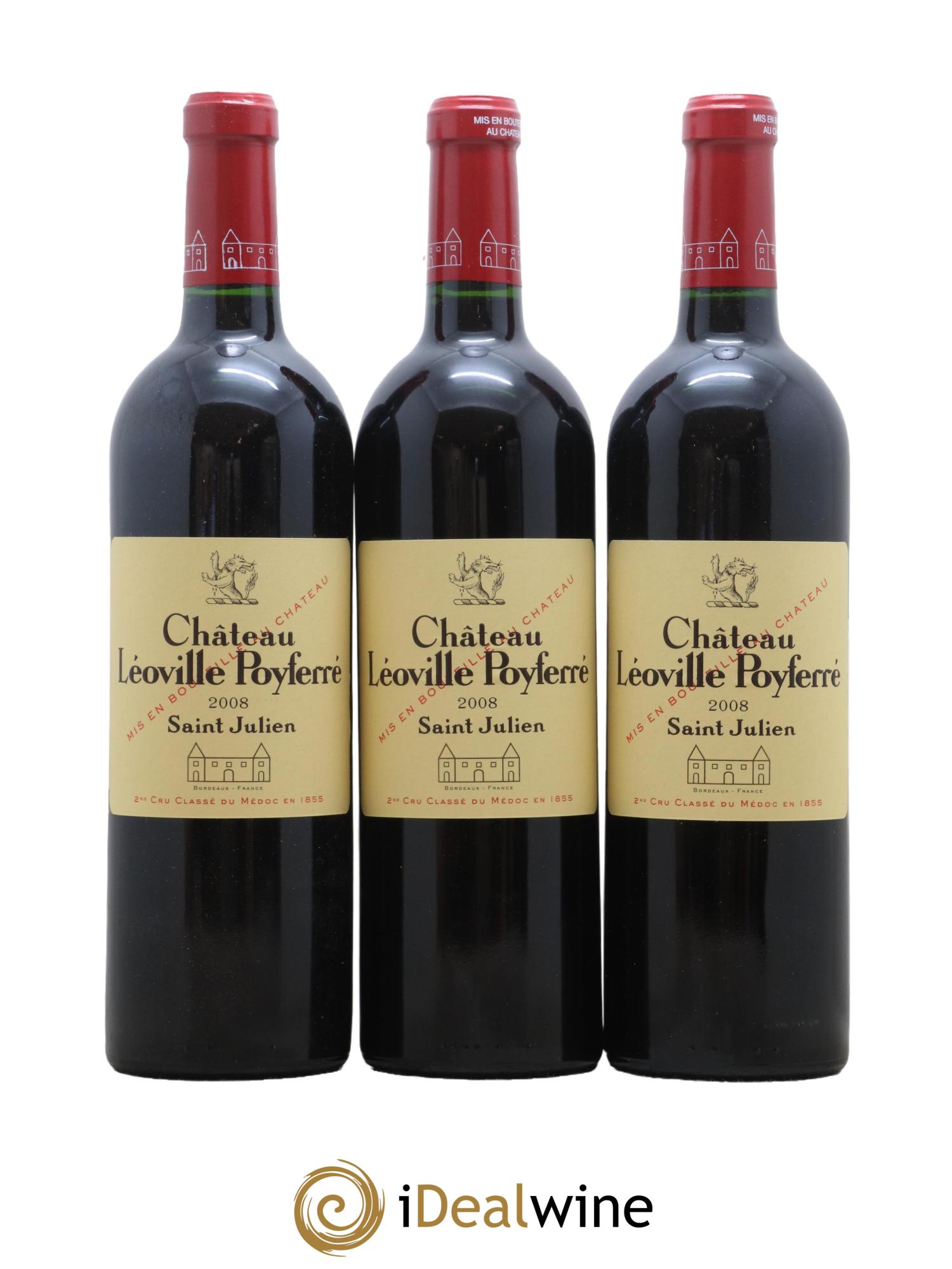 Château Léoville Poyferré 2ème Grand Cru Classé 2008 - Lot de 12 bouteilles - 2