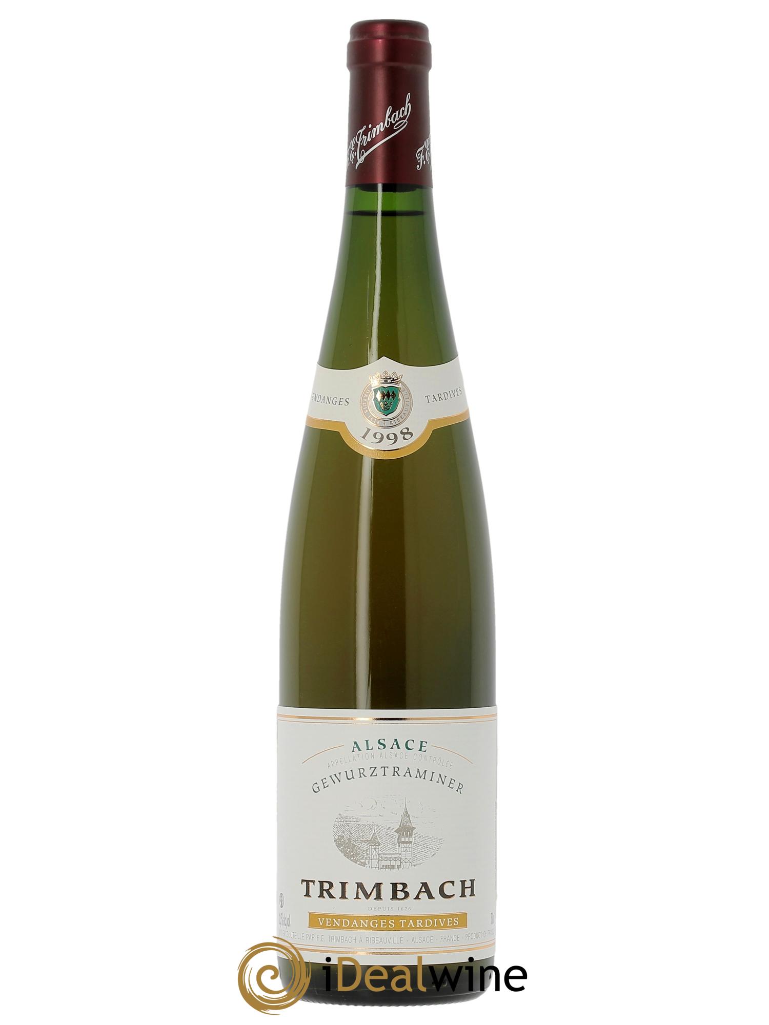 Alsace Gewurztraminer Vendanges Tardives Trimbach (Domaine)  1998 - Lotto di 1 bottiglia - 0