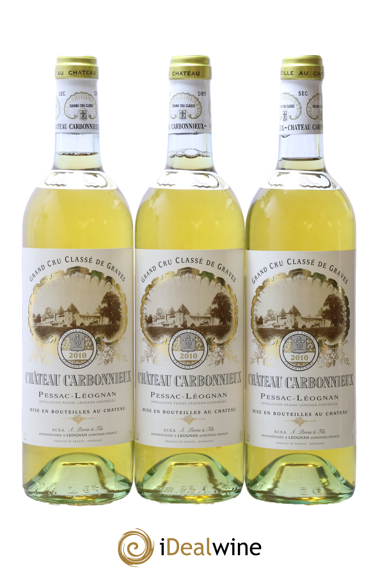 Château Carbonnieux Cru Classé de Graves 2010 - Lot de 3 bouteilles - 0