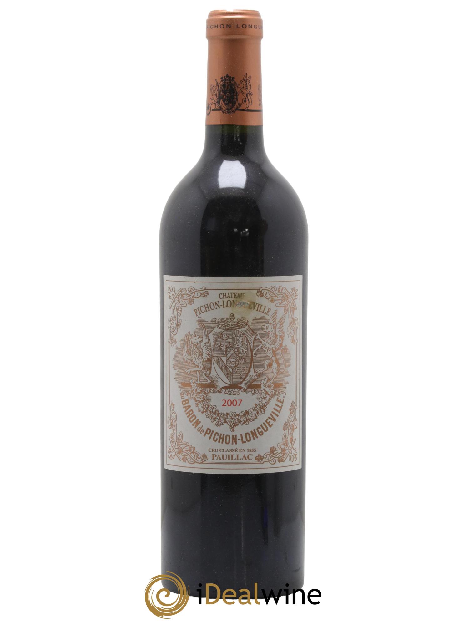Pichon Longueville Baron 2ème Grand Cru Classé 2007 - Lot de 1 bouteille - 0