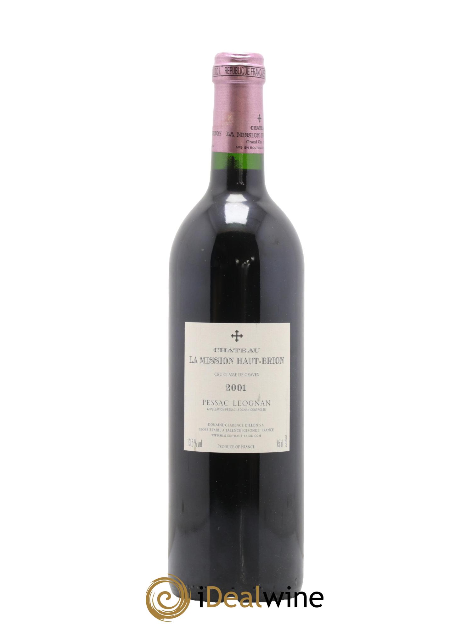 Château la Mission Haut-Brion Cru Classé de Graves 2001 - Lot of 1 bottle - 1