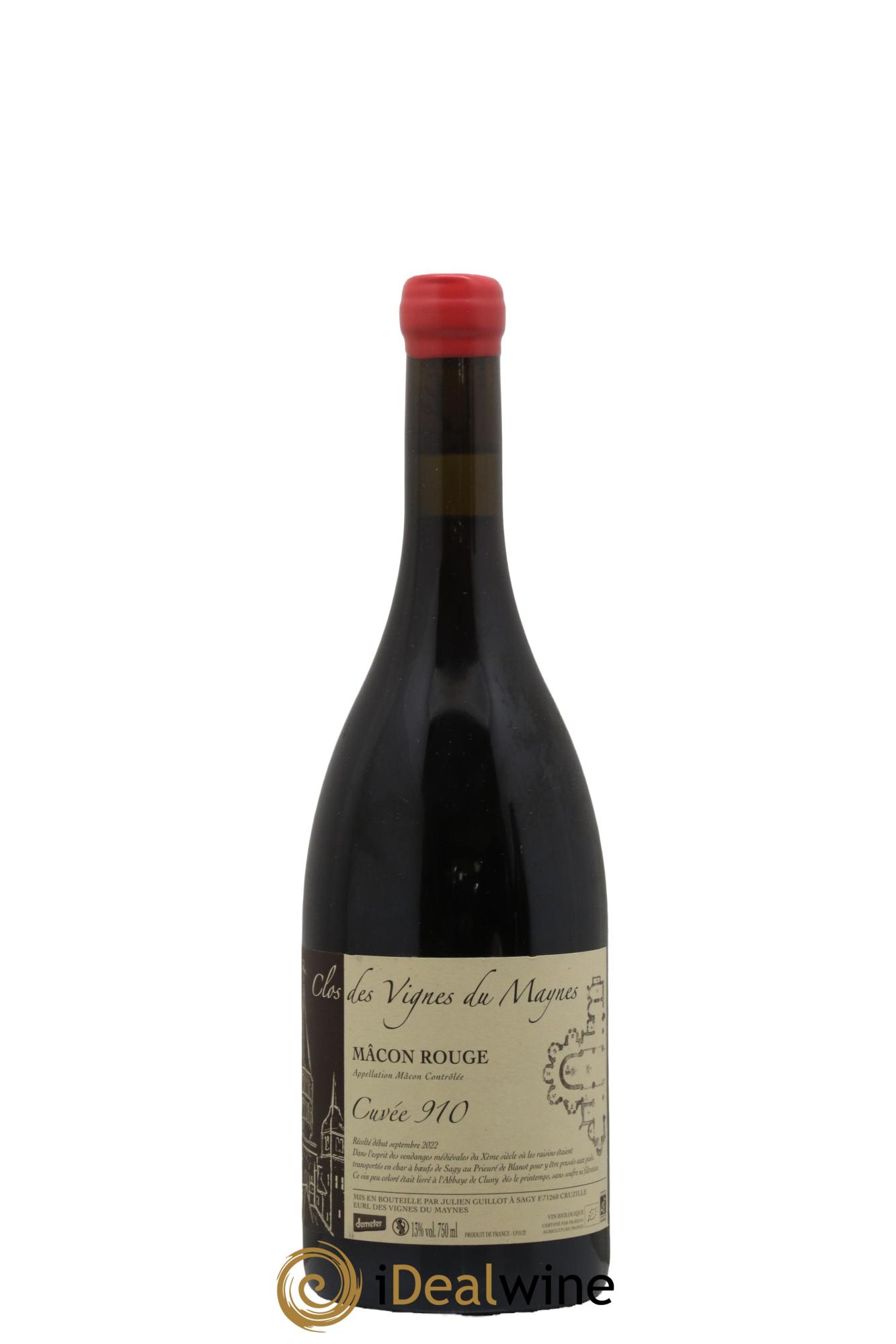 Mâcon Cuvée 910 Les Vignes du Maynes 2022 - Lot de 1 bouteille - 0