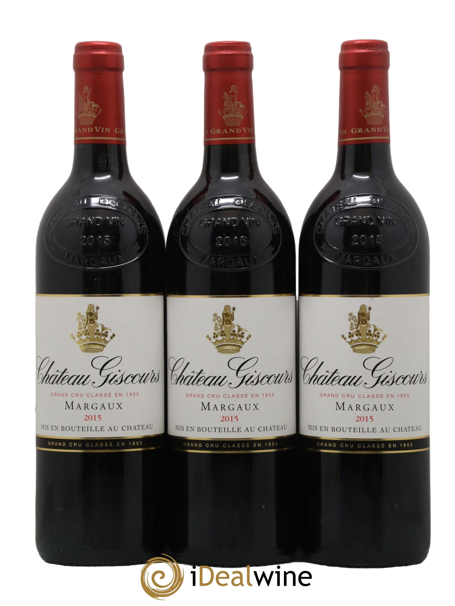 Château Giscours 3ème Grand Cru Classé 2015 - Lot de 3 bouteilles - 0