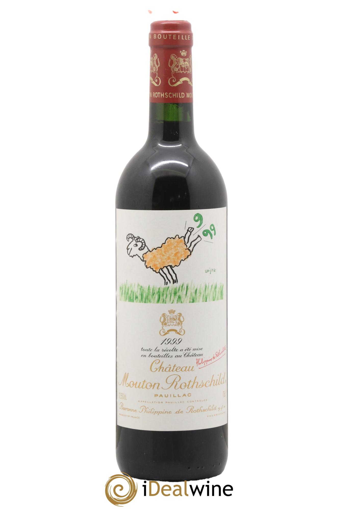 Château Mouton Rothschild 1er Grand Cru Classé 1999 - Lot of 1 bottle - 0