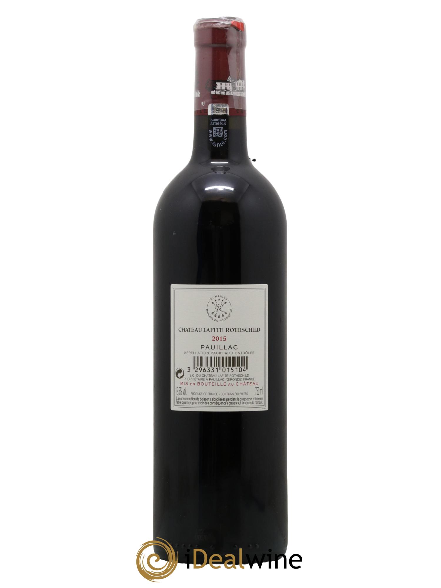 Château Lafite Rothschild 1er Grand Cru Classé 2015 - Lot de 1 bouteille - 2