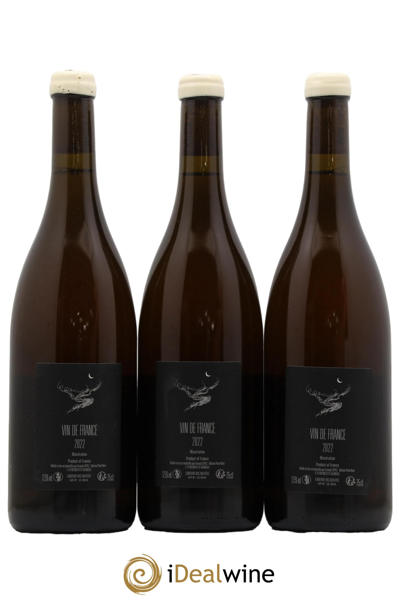 Vin de France Pinot Blanc Arnaud Lopez Pinot Blanc Maceration Maison Pinot Noar Arnaud Lopez 2022 - Lotto di 3 bottiglie - 1