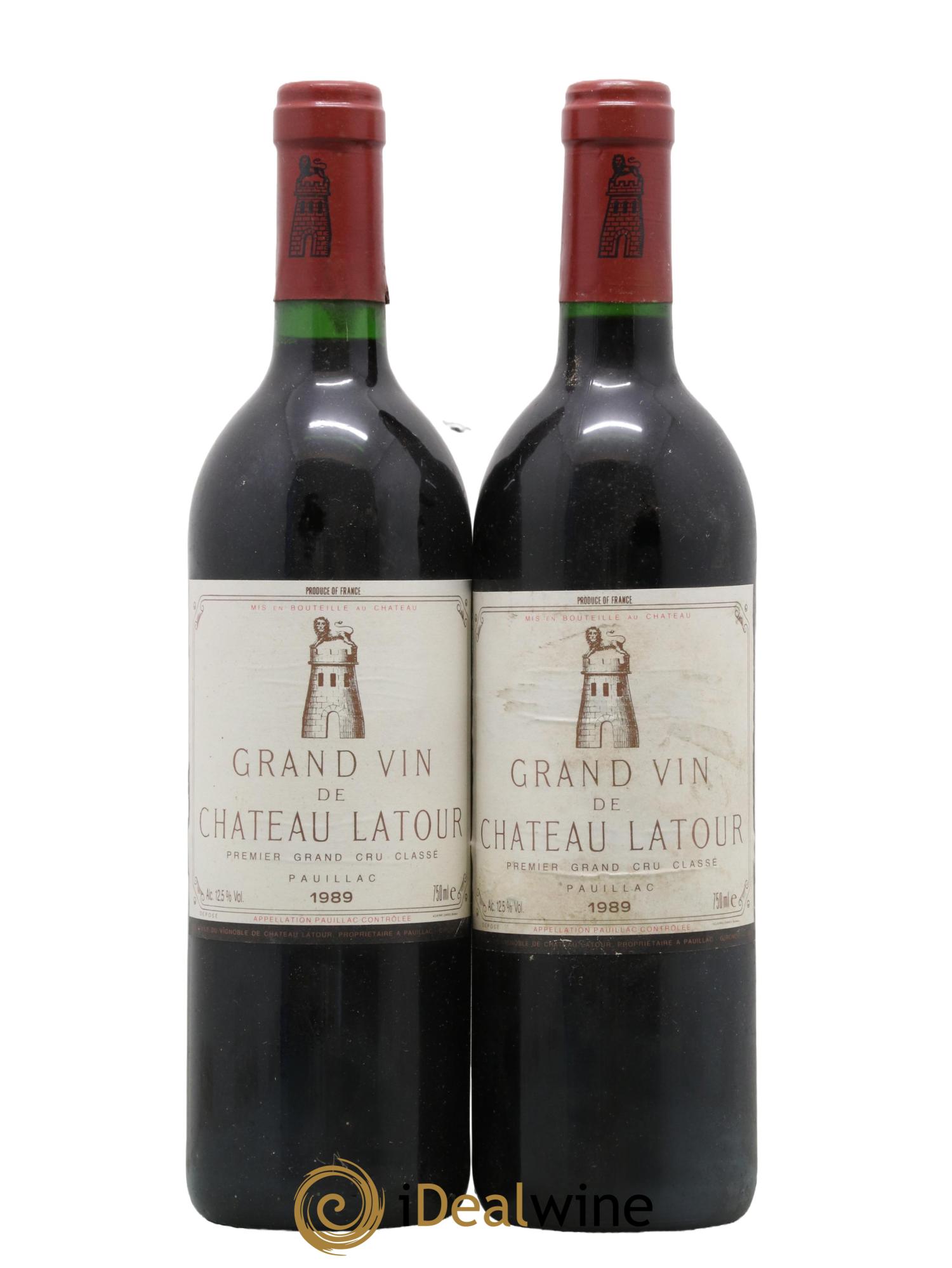 Château Latour 1er Grand Cru Classé 1989 - Lot of 2 bottles - 0
