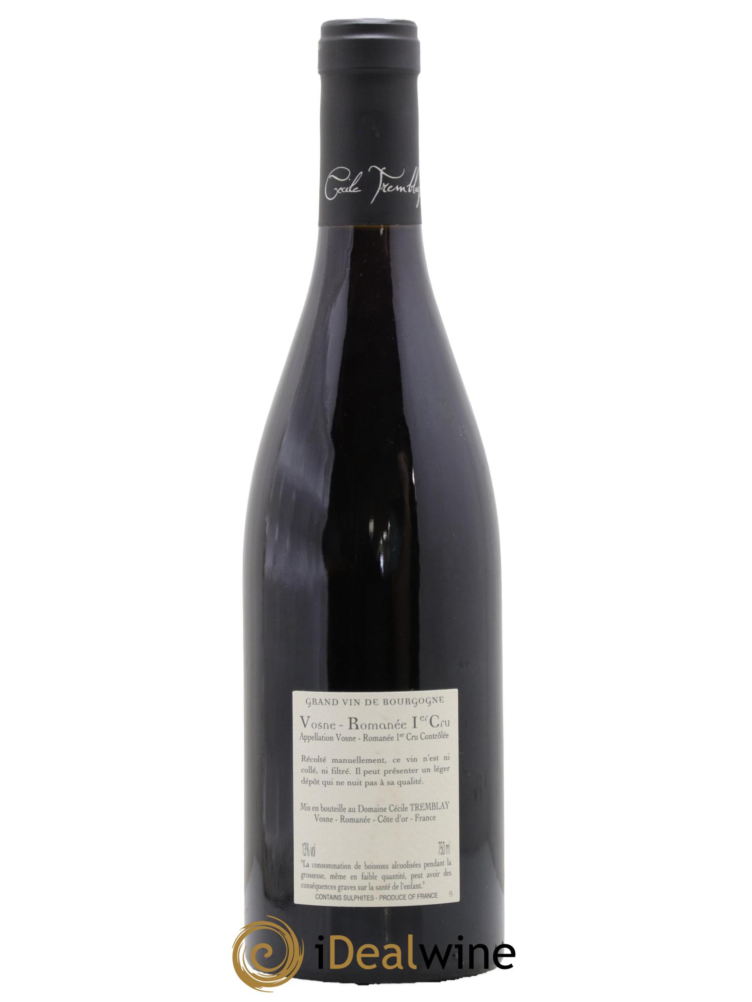 Vosne-Romanée 1er Cru Les Rouges Du Dessus Cécile Tremblay 2017 - Lot de 1 bouteille - 1