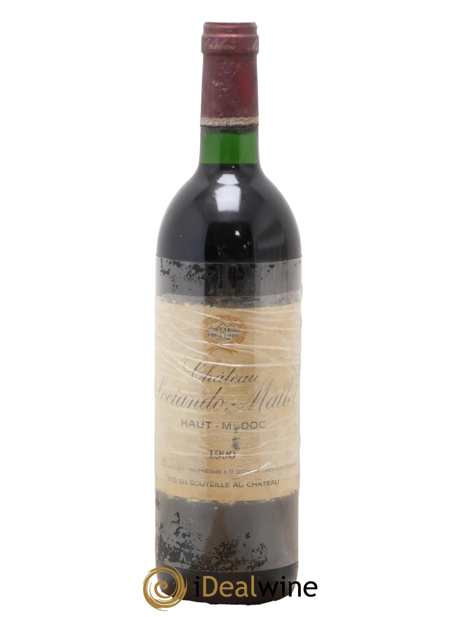 Château Sociando Mallet 1990 - Posten von 1 Flasche - 0