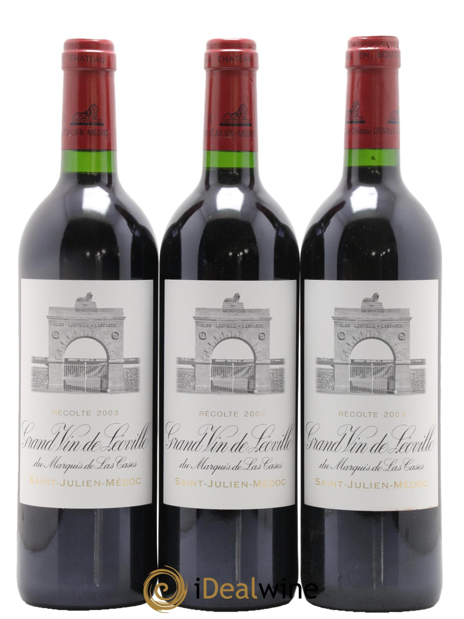 Château Léoville Las Cases 2ème Grand Cru Classé 2003 - Lot of 12 bottles - 4