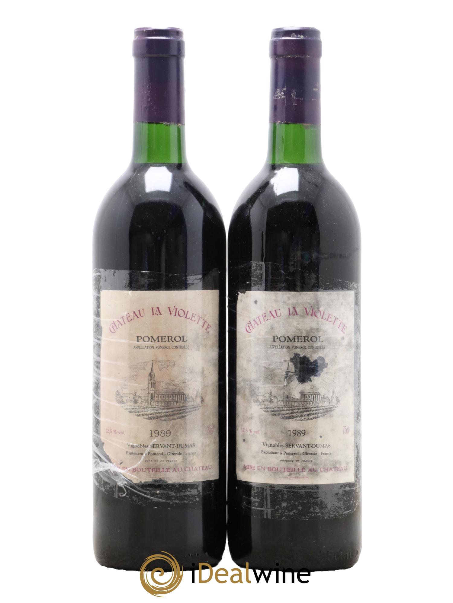 Château la Violette 1989 - Lot de 2 bouteilles - 0