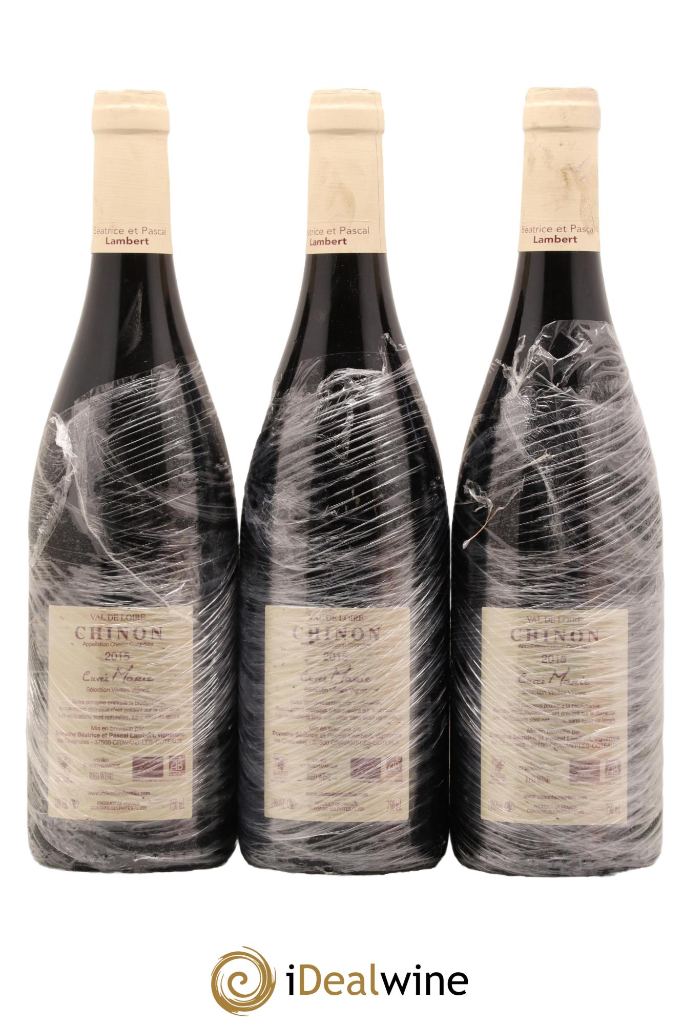 Chinon Cuvée Marie Domaine Pascal Lambert 2015 - Lot de 3 bouteilles - 1