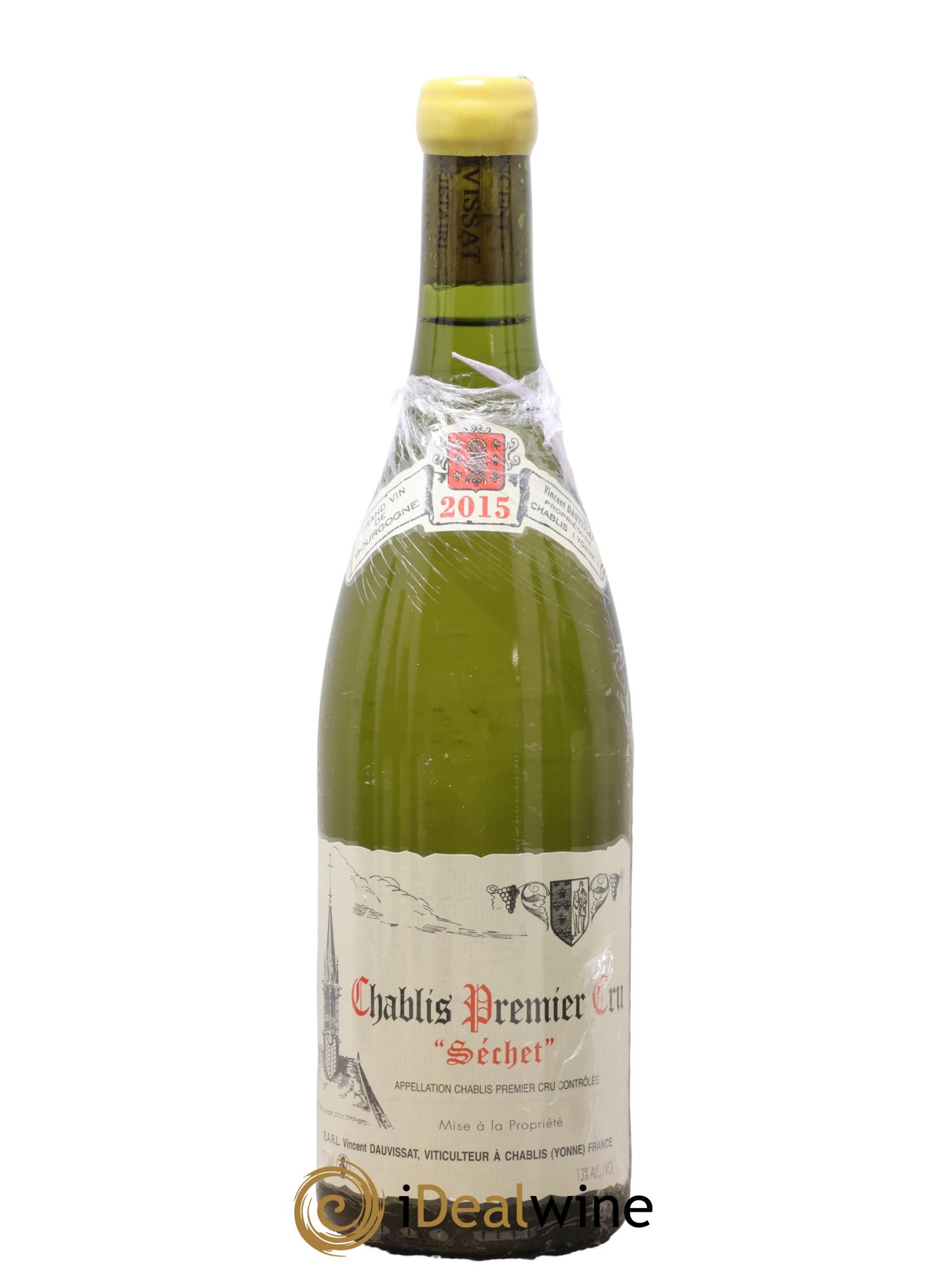 Chablis 1er Cru Séchet Vincent Dauvissat (Domaine) 2015 - Posten von 1 Flasche - 0