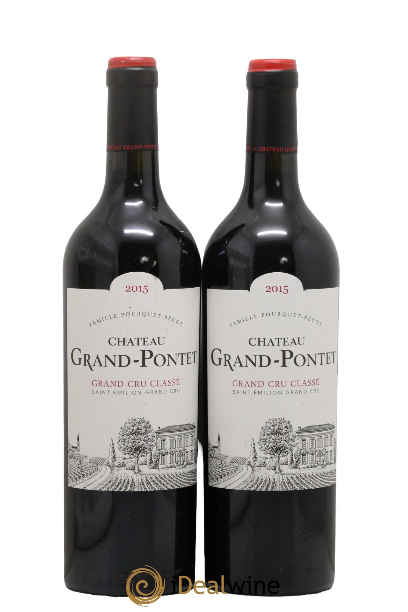 Château Grand Pontet Grand Cru Classé 2015 - Lot de 2 bouteilles - 0