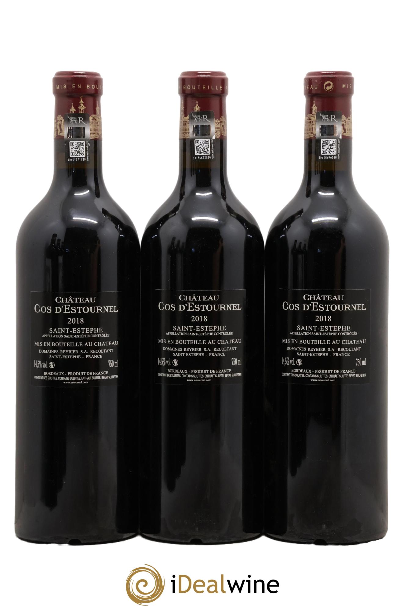 Cos d'Estournel 2ème Grand Cru Classé 2018 - Posten von 6 Flaschen - 2