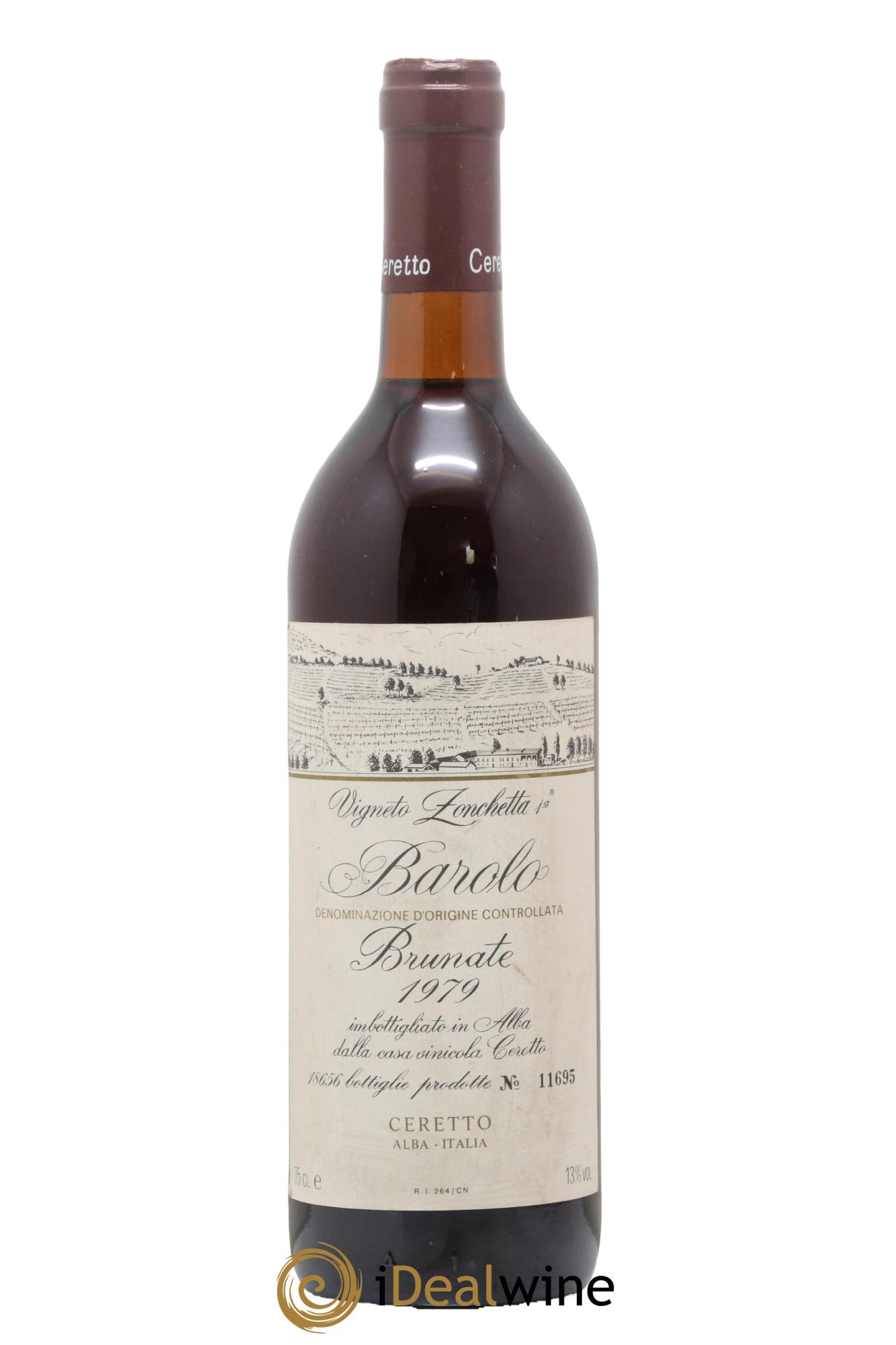 Barolo Brunate Vigneto Zuchetta 1979 - Lot de 1 bouteille - 0