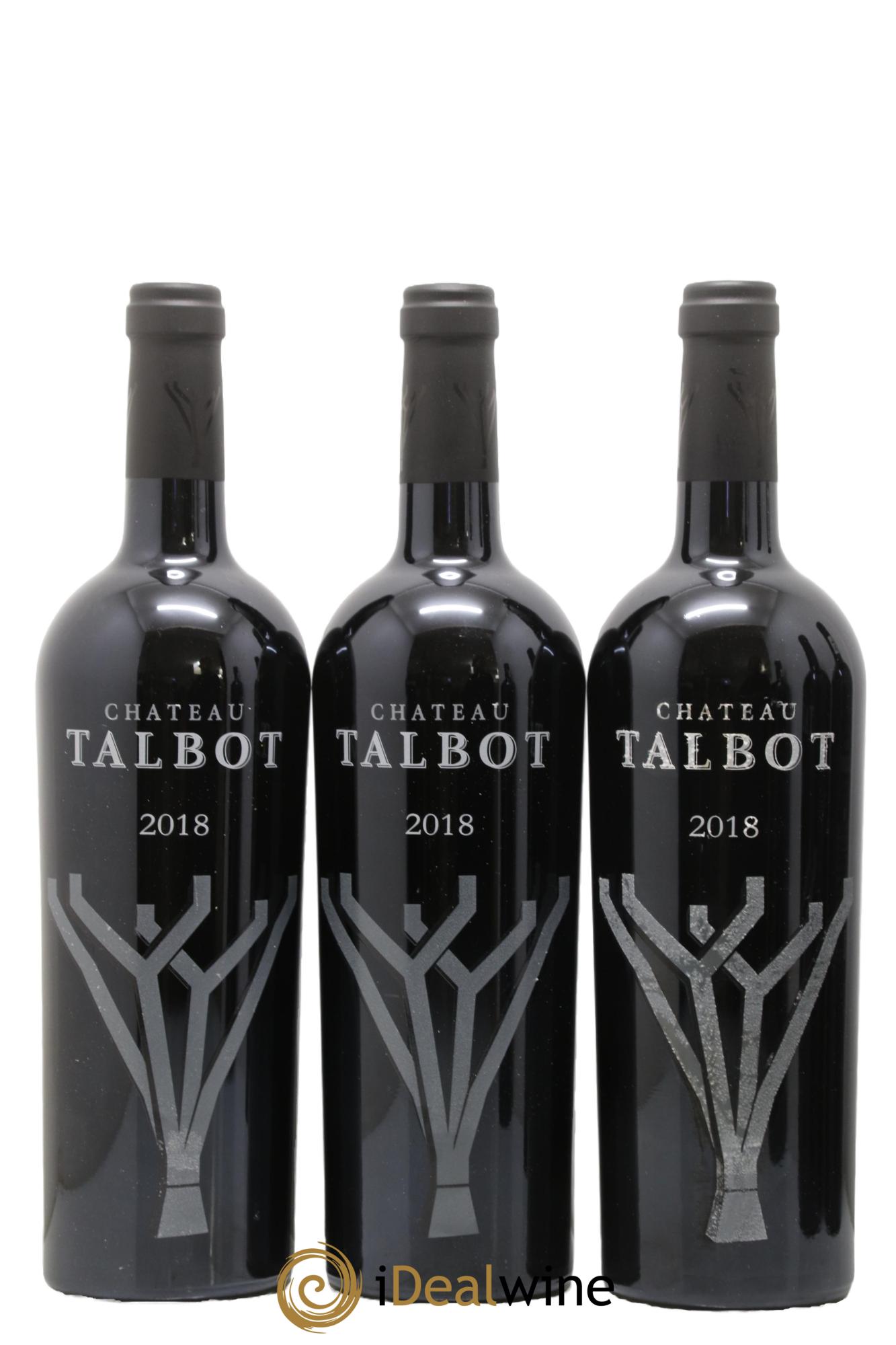 Château Talbot 4ème Grand Cru Classé 2018 - Lot de 6 bouteilles - 1