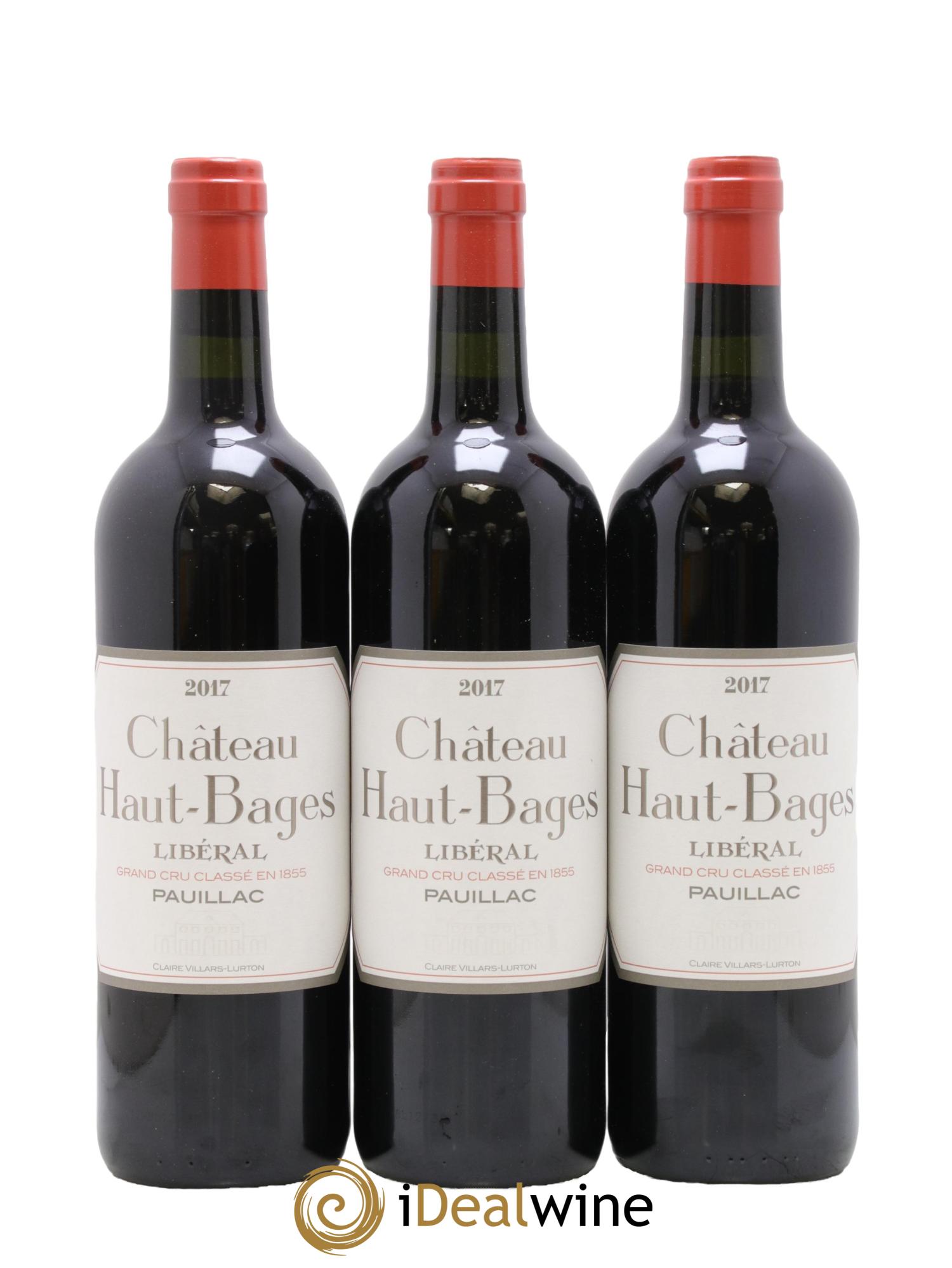 Château Haut Bages Libéral 5ème Grand Cru Classé 2017 - Lot of 3 bottles - 0