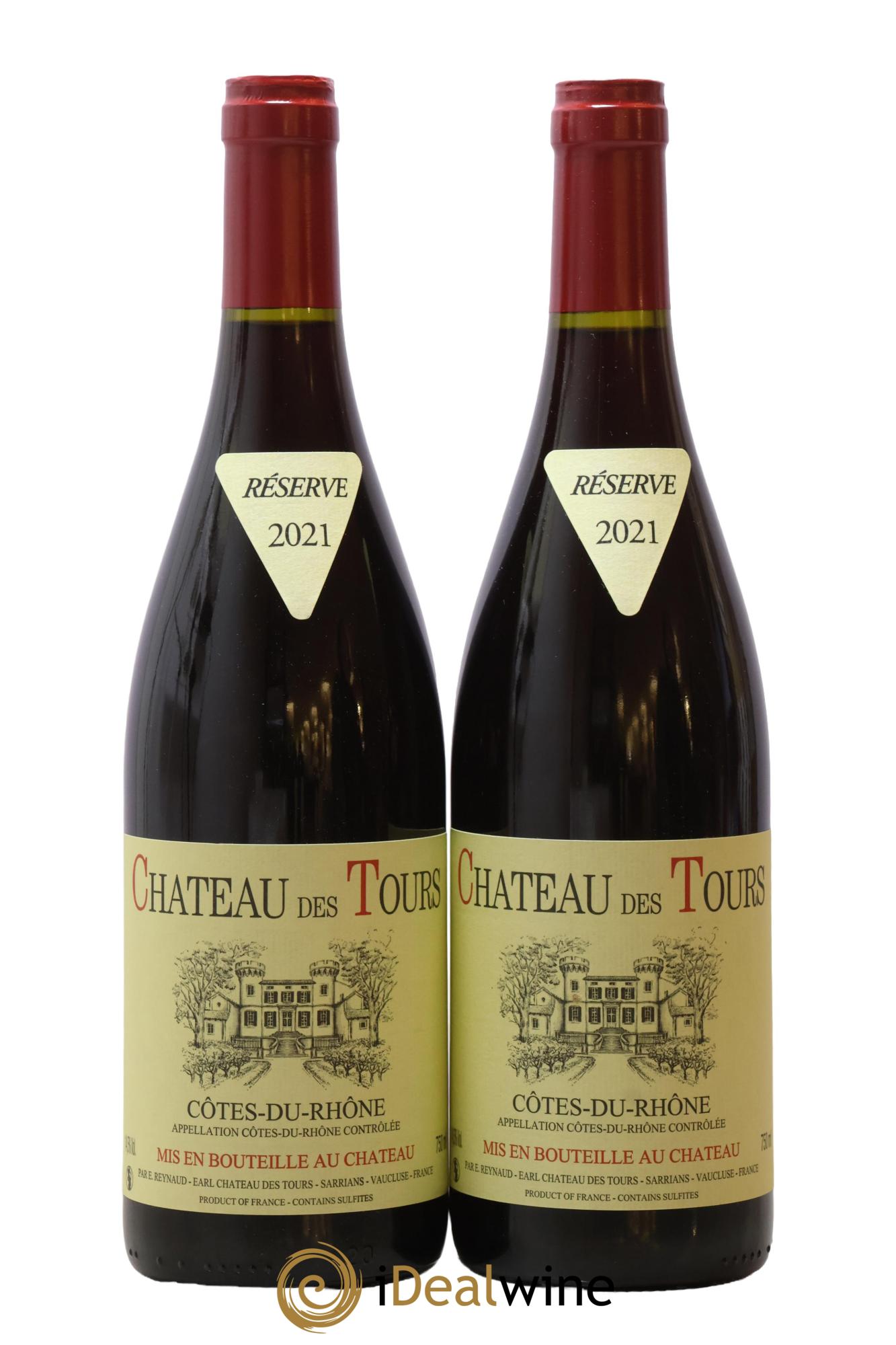 Côtes-du-Rhône Château des Tours Emmanuel Reynaud 2021 - Posten von 2 Flaschen - 0