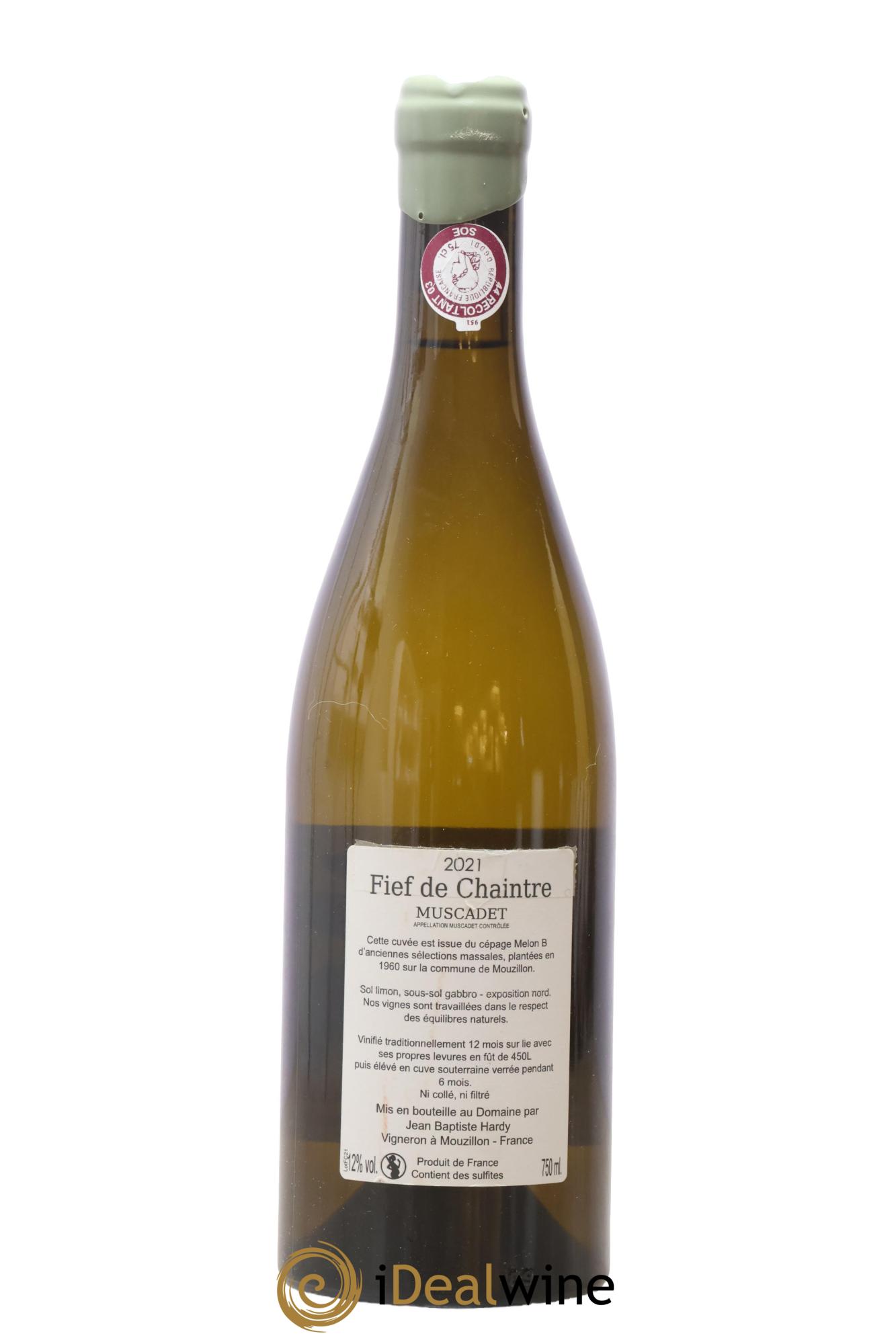 Muscadet Fief De Chaintre Jean-Baptiste Hardy 2021 - Lotto di 1 bottiglia - 1