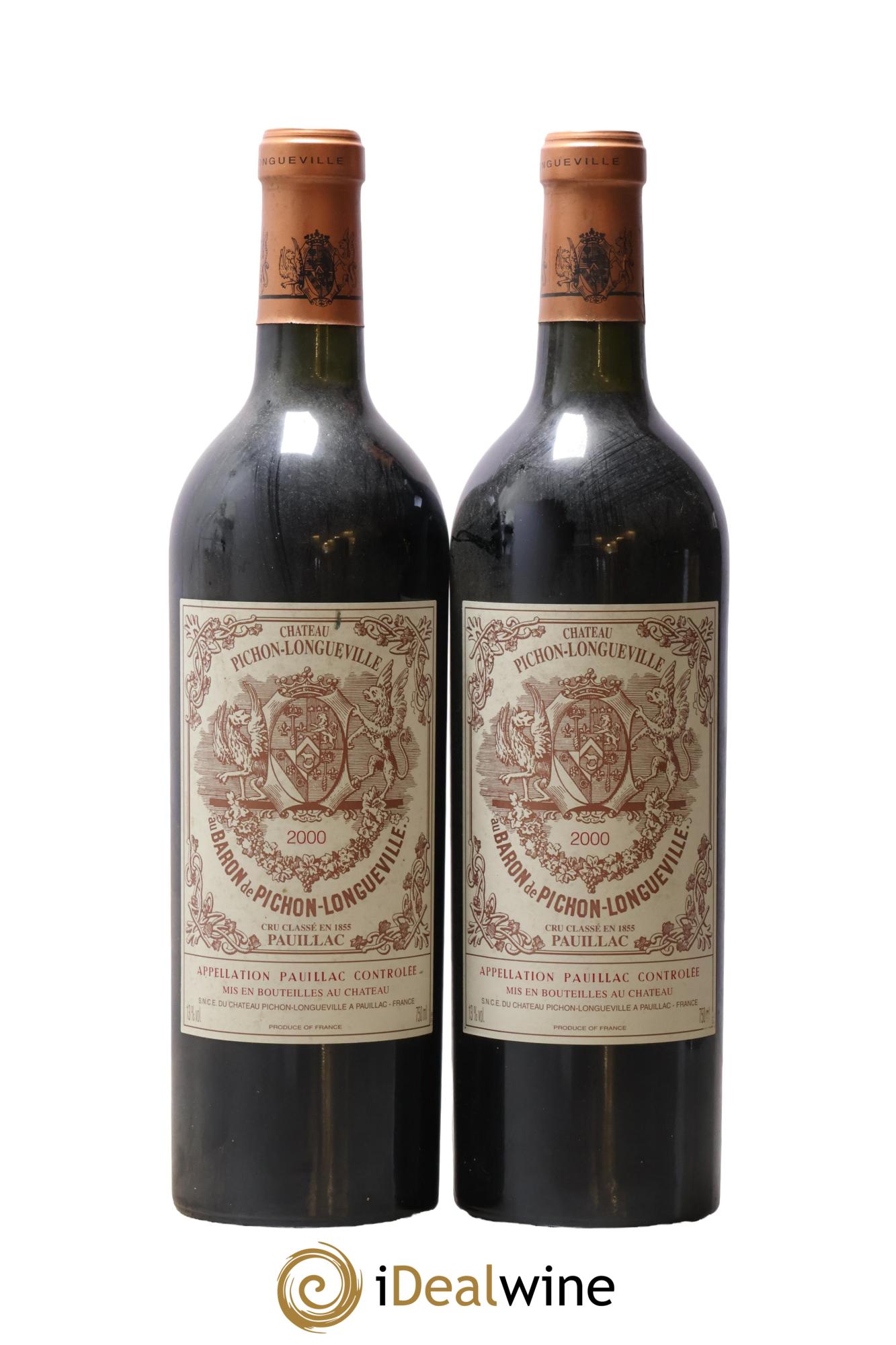 Pichon Longueville Baron 2ème Grand Cru Classé 2000 - Posten von 2 Flaschen - 0