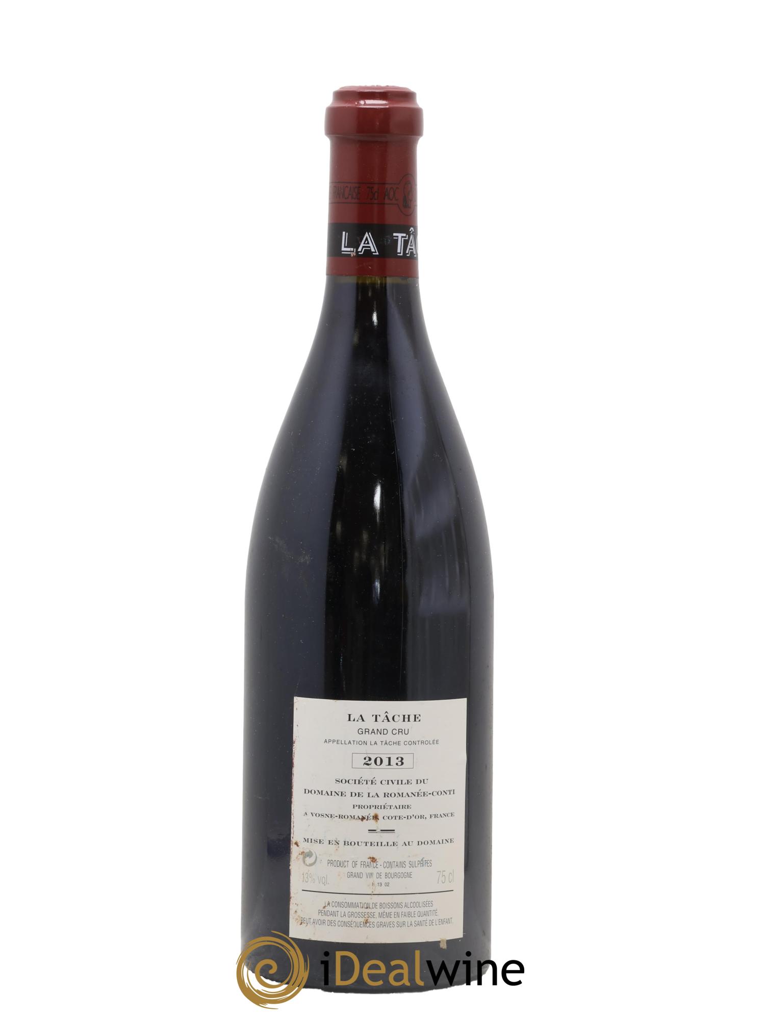 La Tâche Grand Cru Domaine de la Romanée-Conti 2013 - Lot of 1 bottle - 1