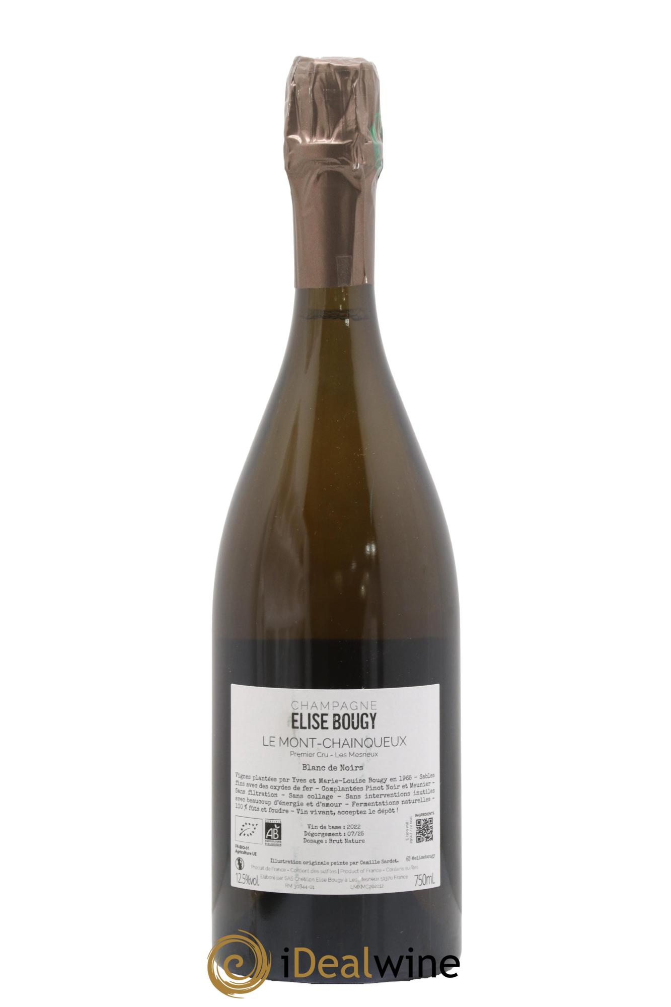 Les Mesneux Le Mont Chainqueux Elise Bougy 2022 - Lot de 1 bouteille - 1