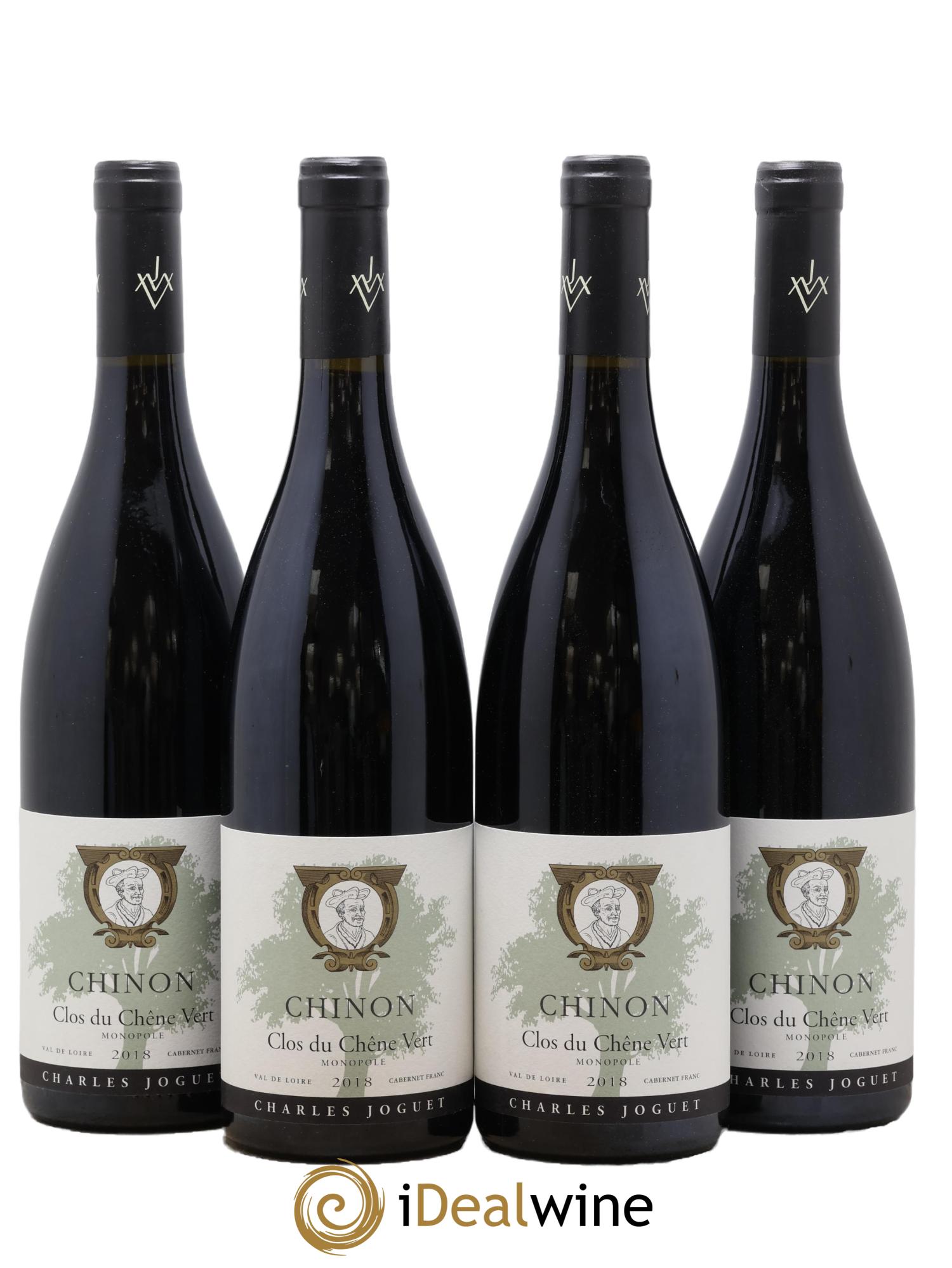 Chinon Clos du Chêne Vert Charles Joguet 2018 - Lot of 4 bottles - 0
