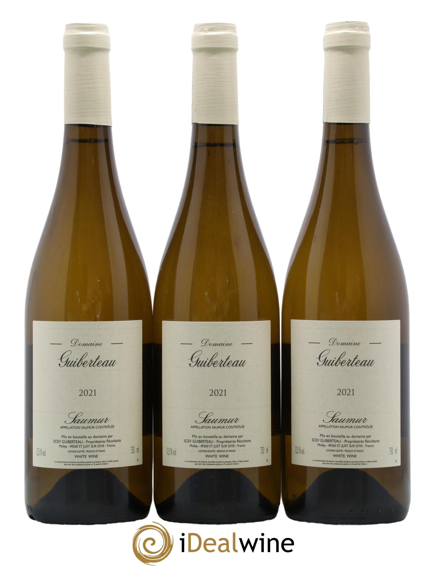 Saumur Domaine Guiberteau 2021 - Lot de 3 bouteilles - 0