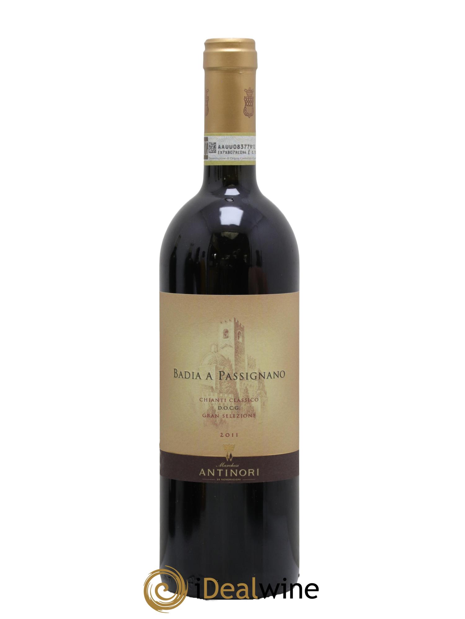 Chianti Classico DOCG Piero Antinori Badia a Passignano Gran Selezione  Marchesi Antinori 2011 - Posten von 1 Flasche - 0
